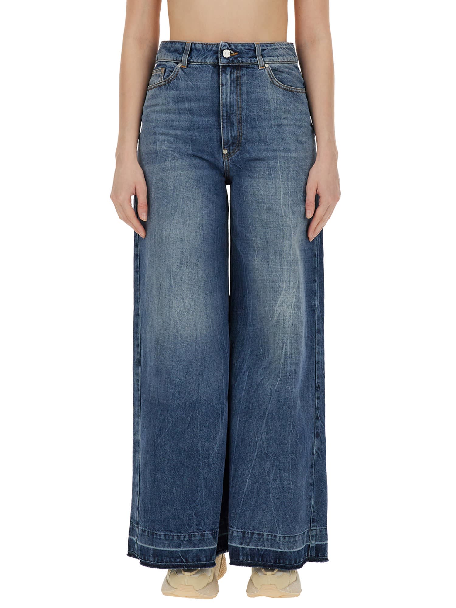Stella Mccartney Jeans In Blue Denim In Mid Blue Vintage
