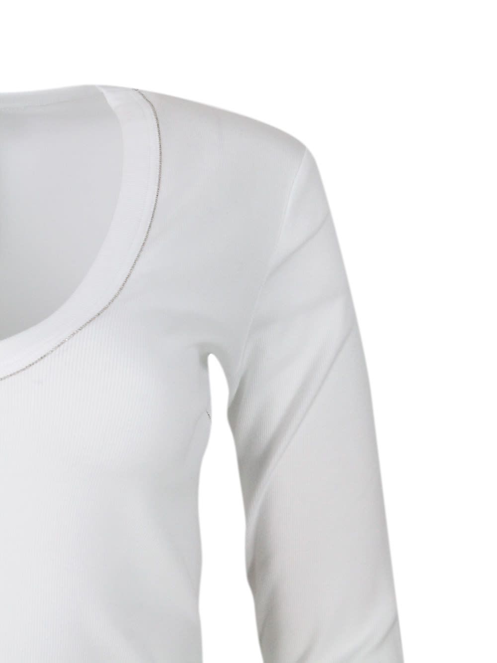 Shop Fabiana Filippi T-shirt In White