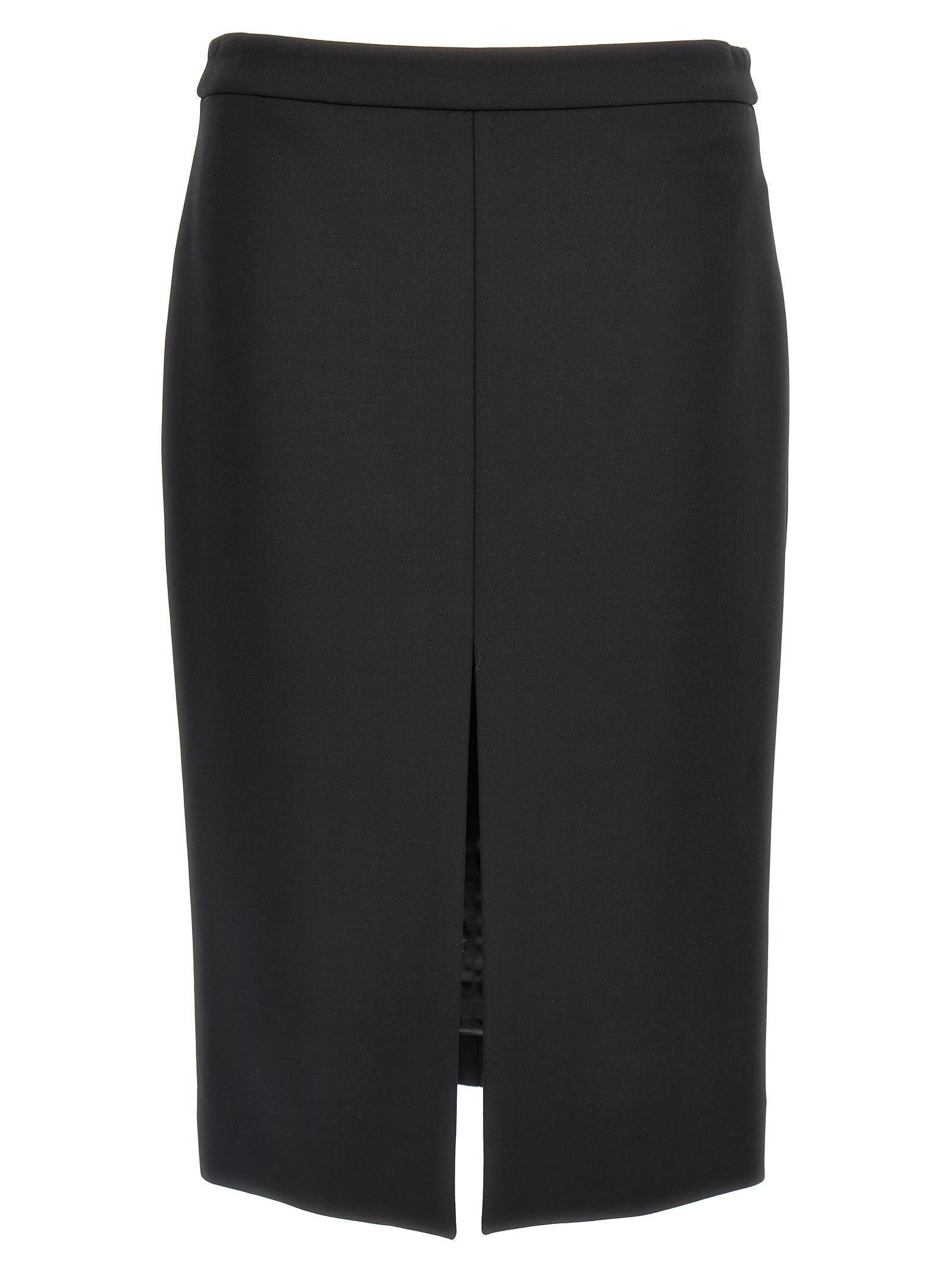 Shop Dolce & Gabbana Sheath Midi Skirt In Black