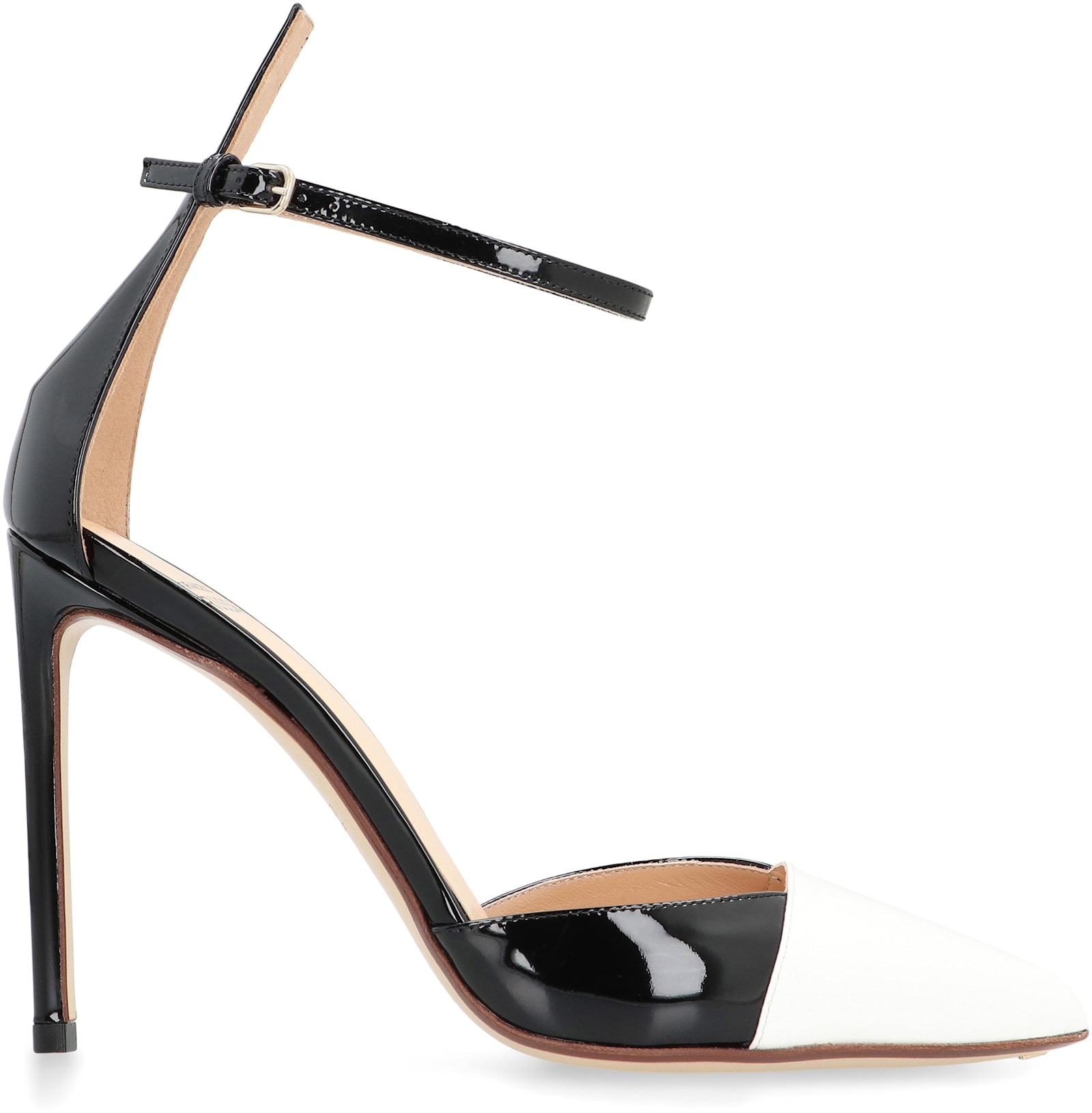 Francesco Russo Patent Leather Heel Sandals