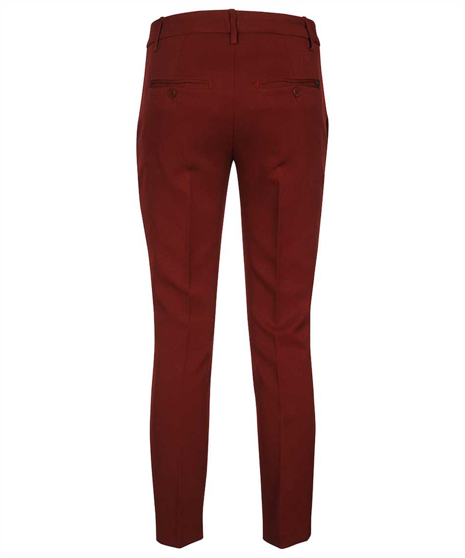 Shop Dondup Technical Fabric Pants In Burgundy