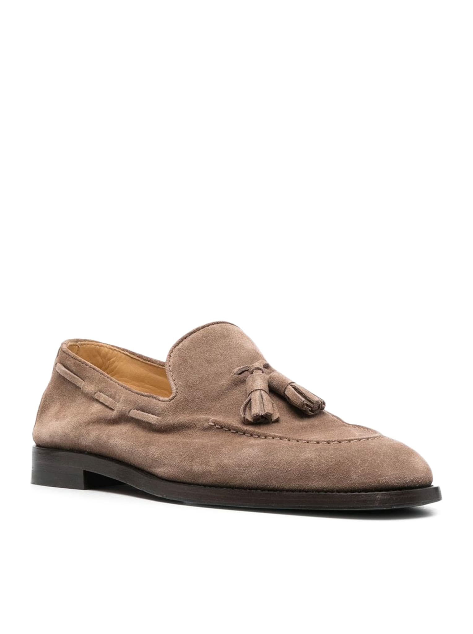 Brunello Cucinelli Suede Loafers In Antilope | ModeSens