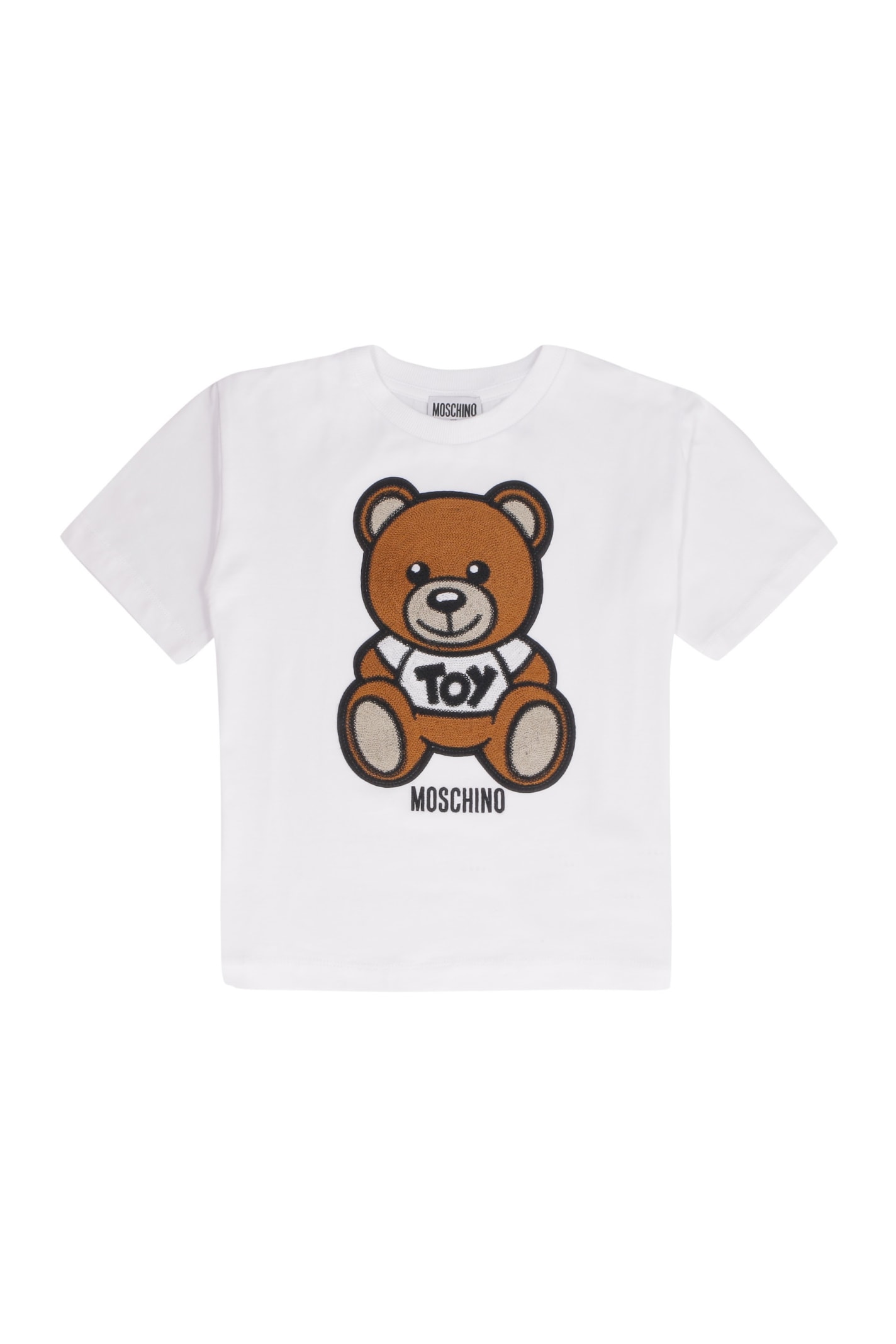 Moschino Embroidered Cotton T-shirt
