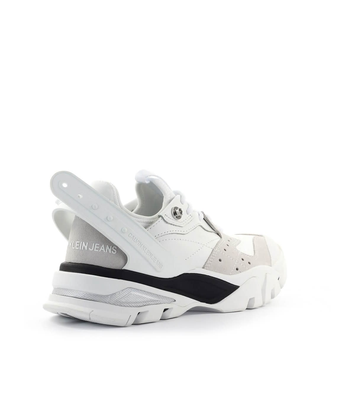 white calvin klein sneakers