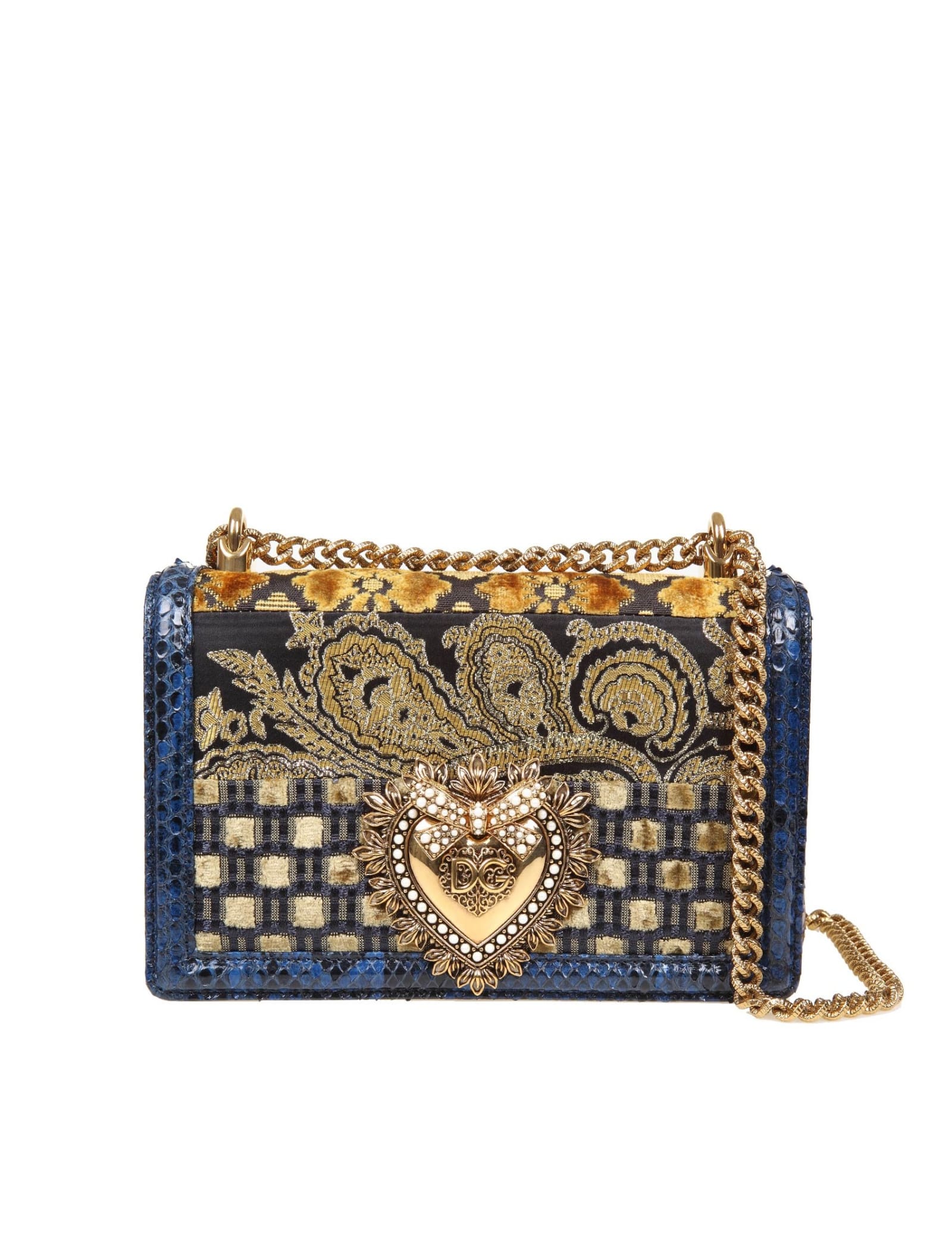 Dolce & Gabbana Devotion Patchwork Shoulder Bag