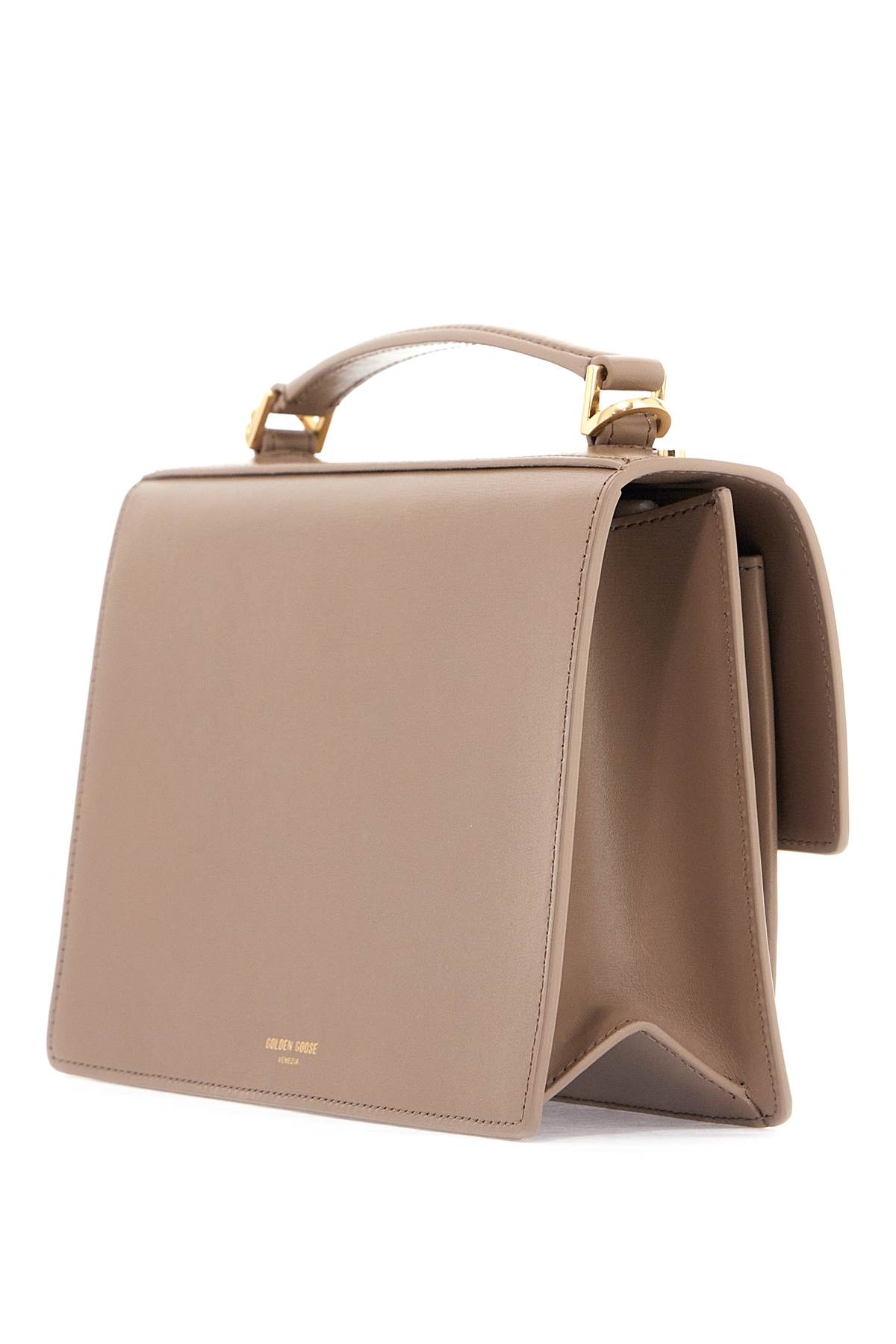 Golden Goose Venezia Leather Crossbody Bag In Beige