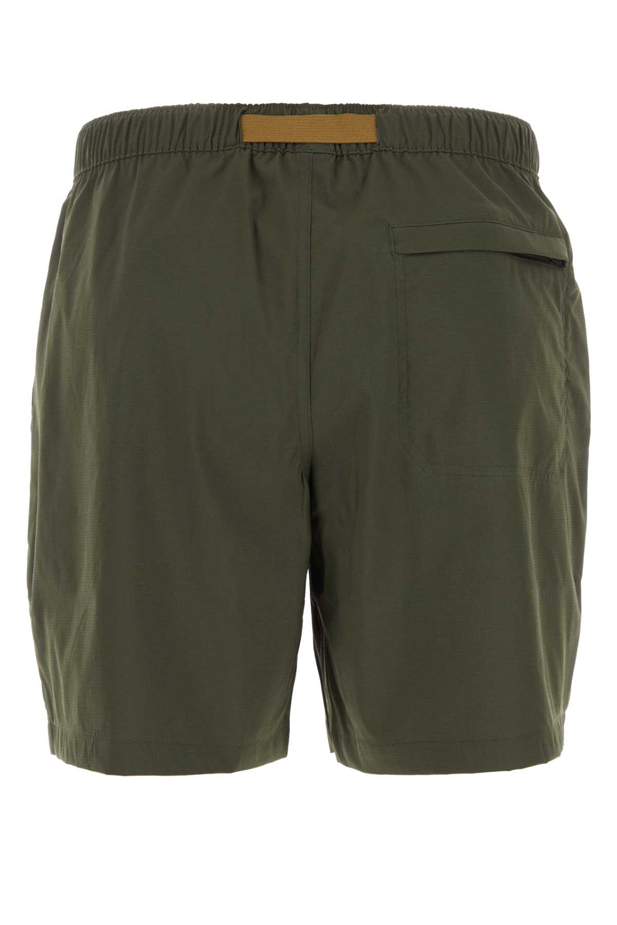 The North Face Army Green Stretch Nylon Class V Bermuda Shorts