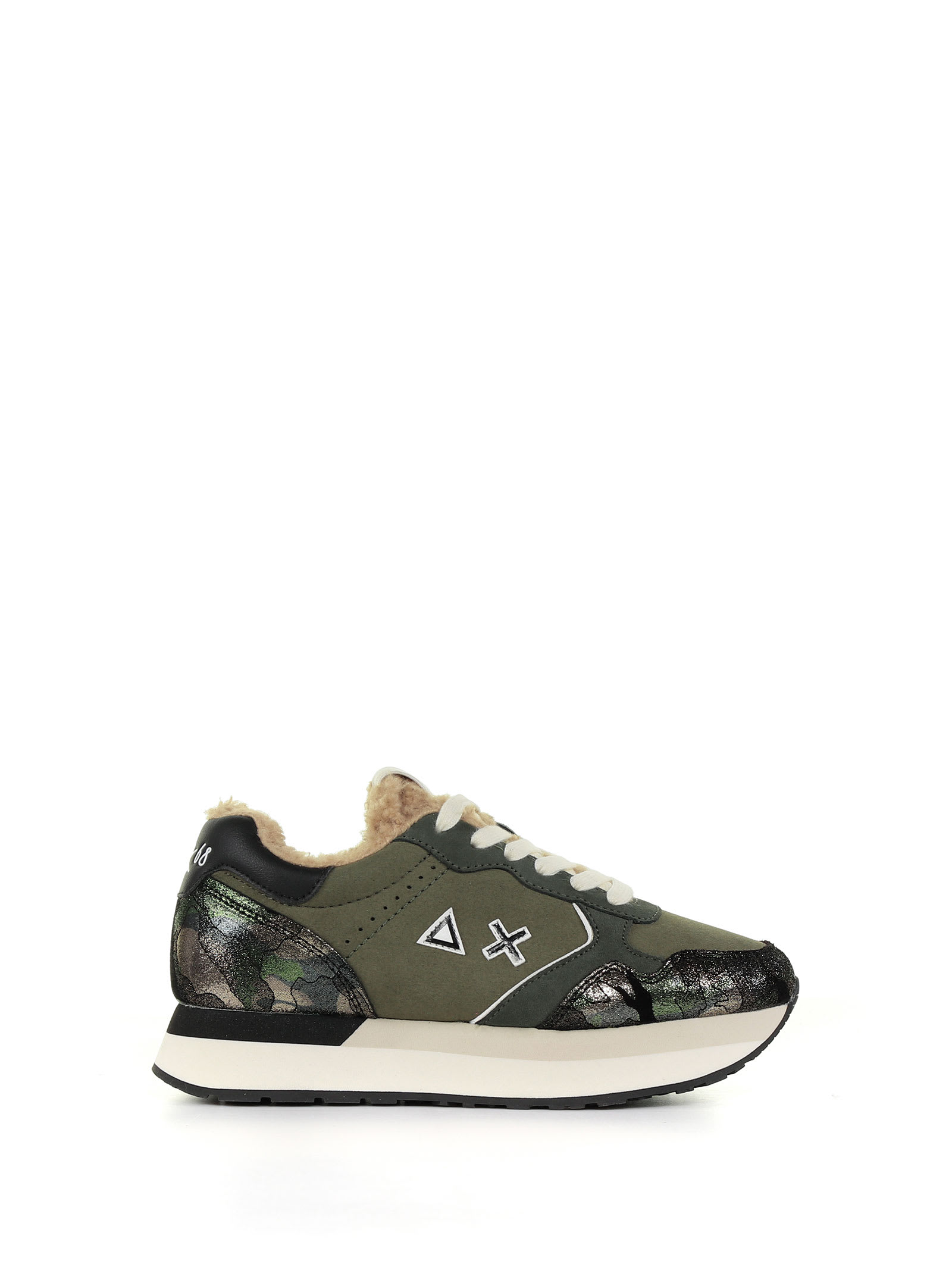 Sun 68 Kelly Teddy Sneaker With Camouflage Details