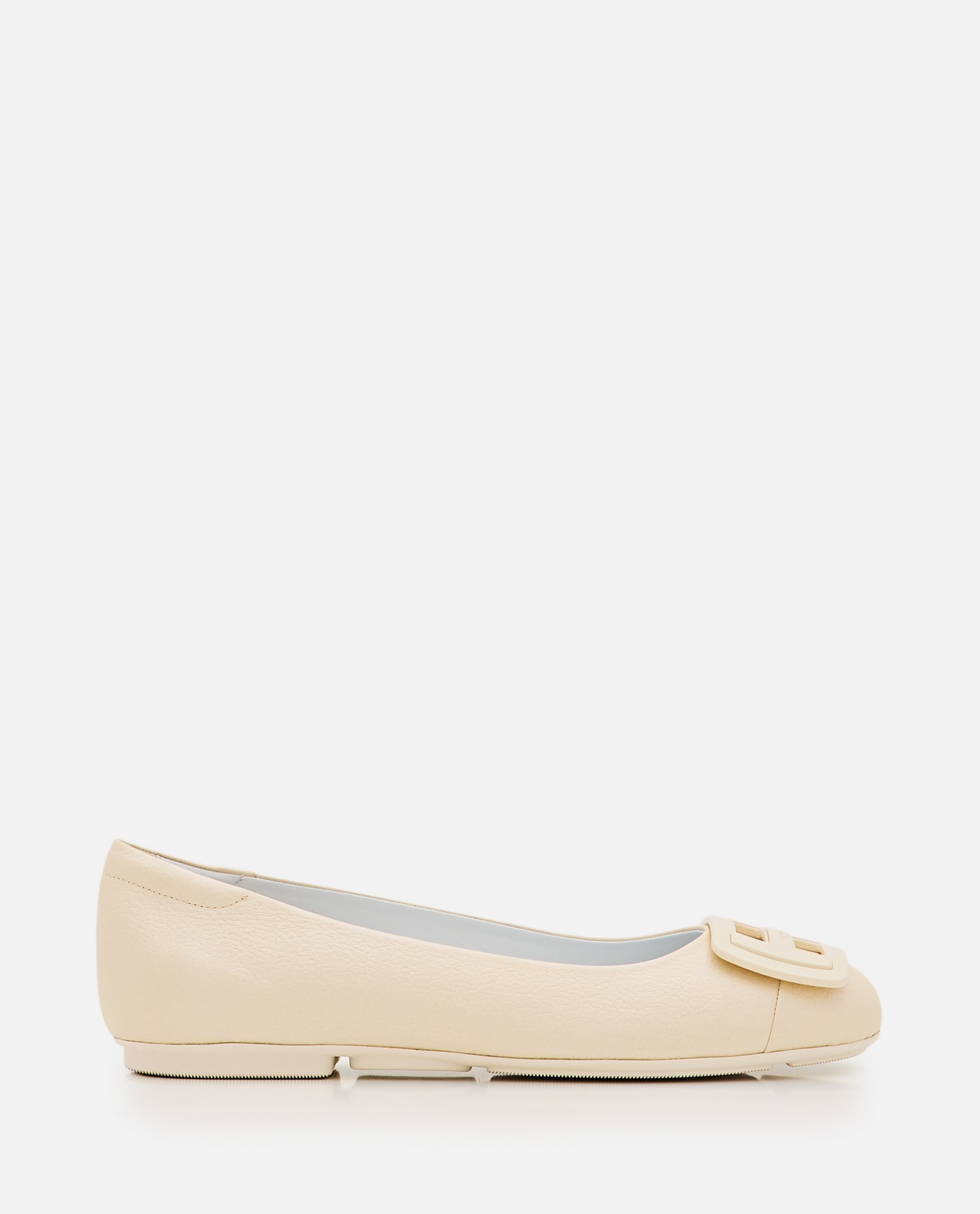 Shop Hogan H661 Patent Leather Ballet Flats In Oro