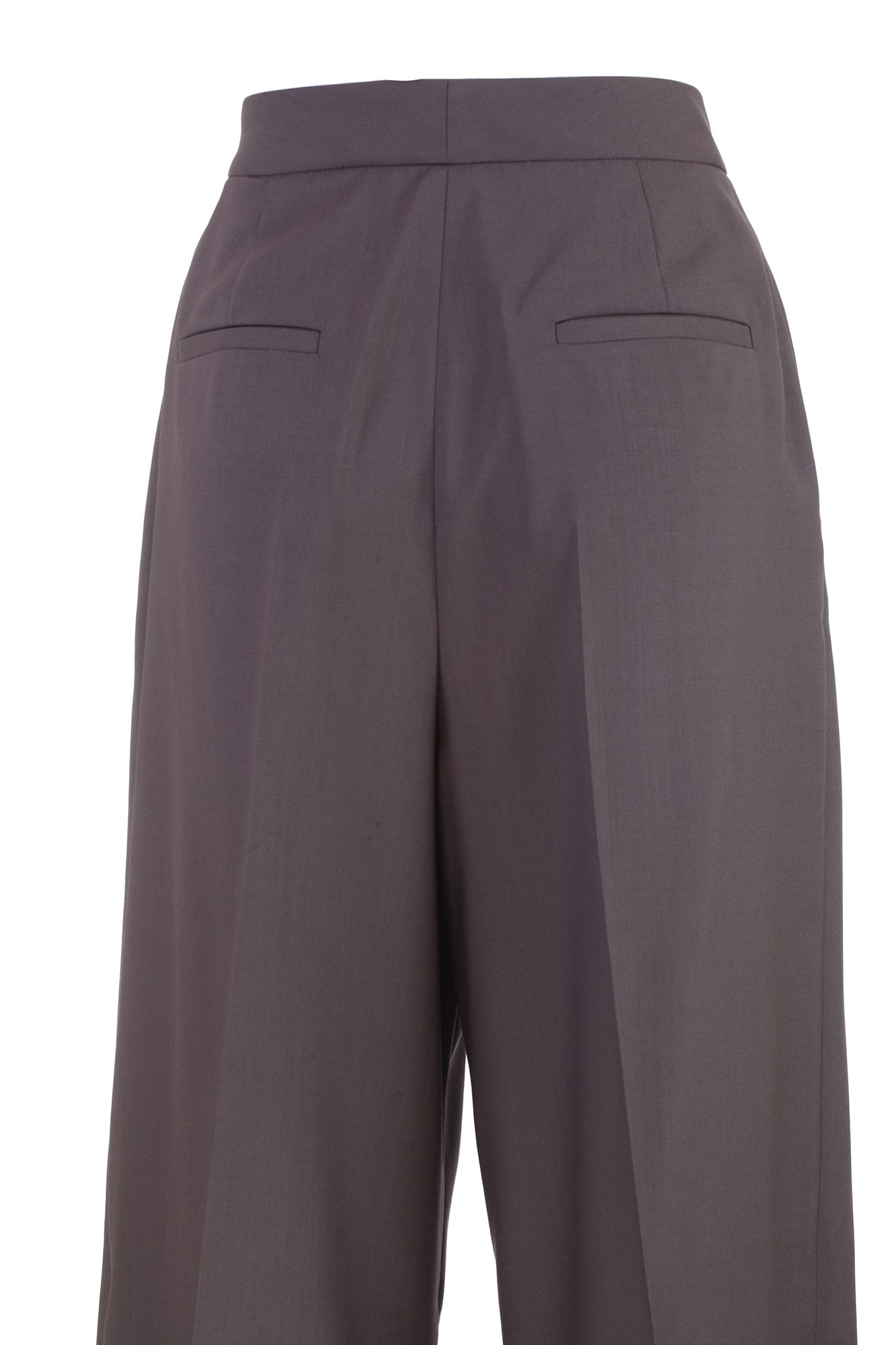 Shop Fabiana Filippi Trousers Dove Grey