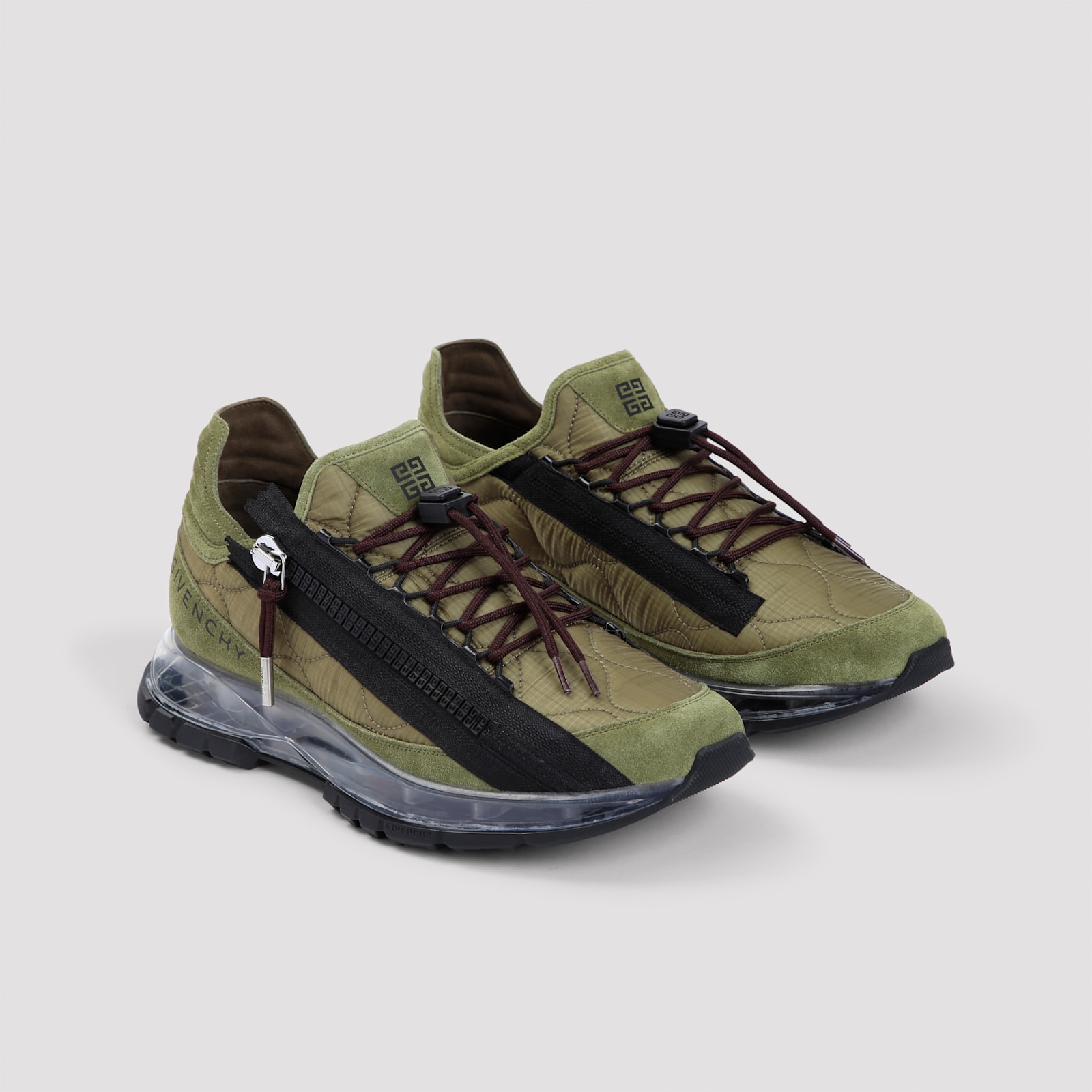 Shop Givenchy Spectre Runner In Khaki Black