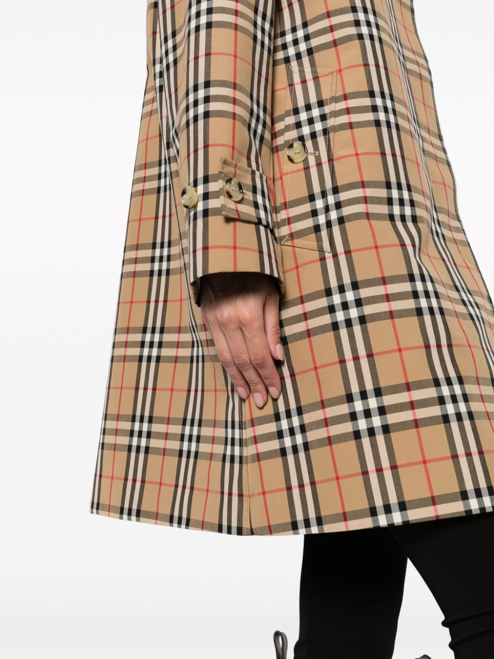 Burberry Plaid-check Pattern Jacket In Brown