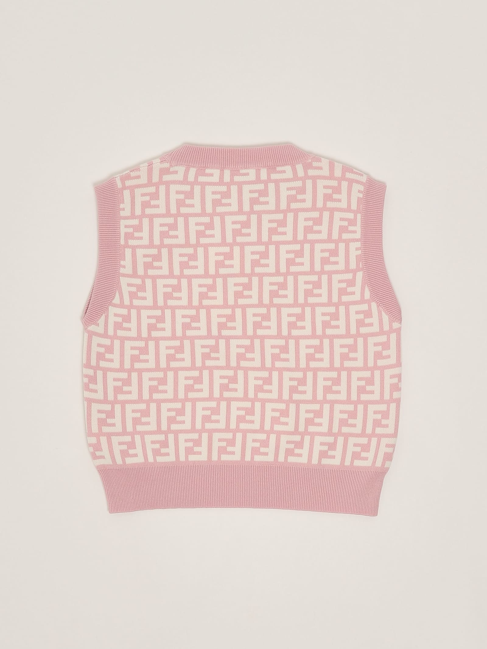 Fendi Top Ff Piquet Top-wear In Purple