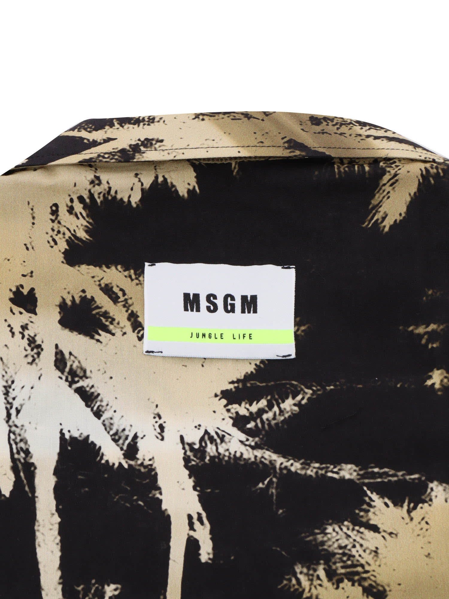 Shop Msgm Black Shirt With Prints