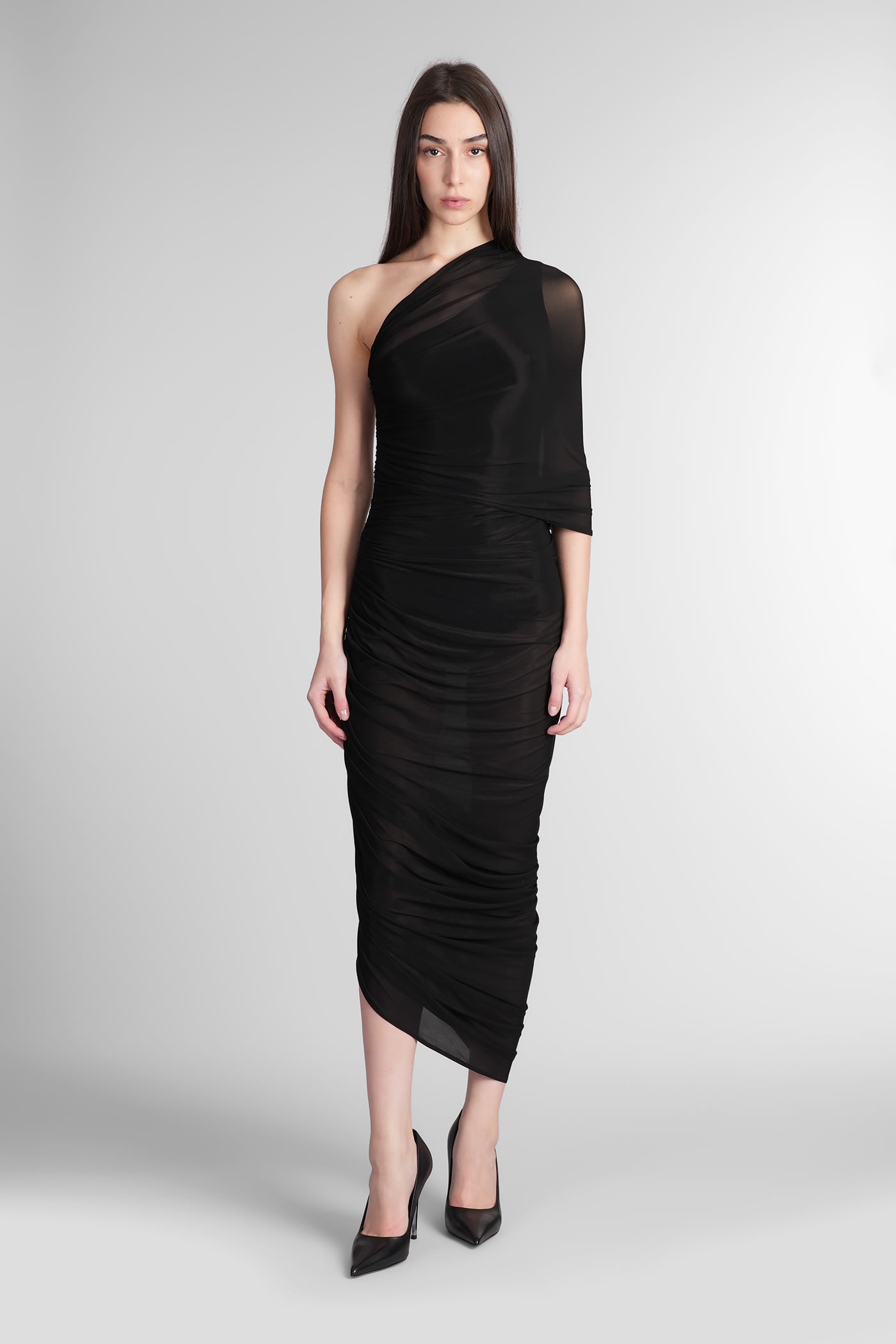 Magda Butrym Dress 17 Dress In Black Polyamide Polyester