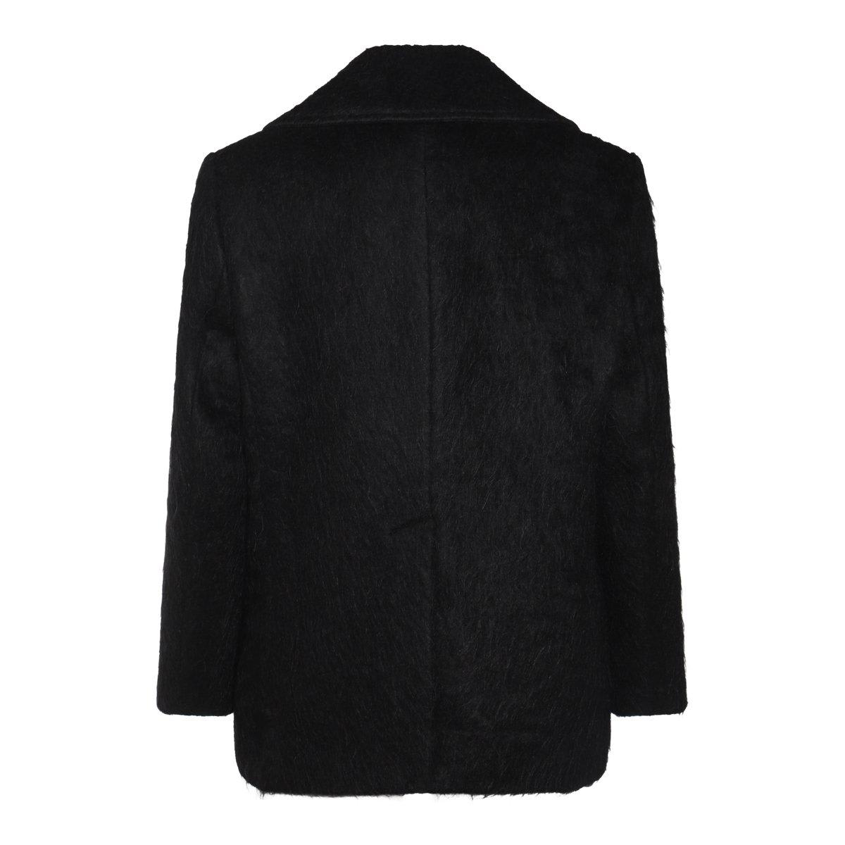 Shop Acne Studios Straight Hem Jacket In Black