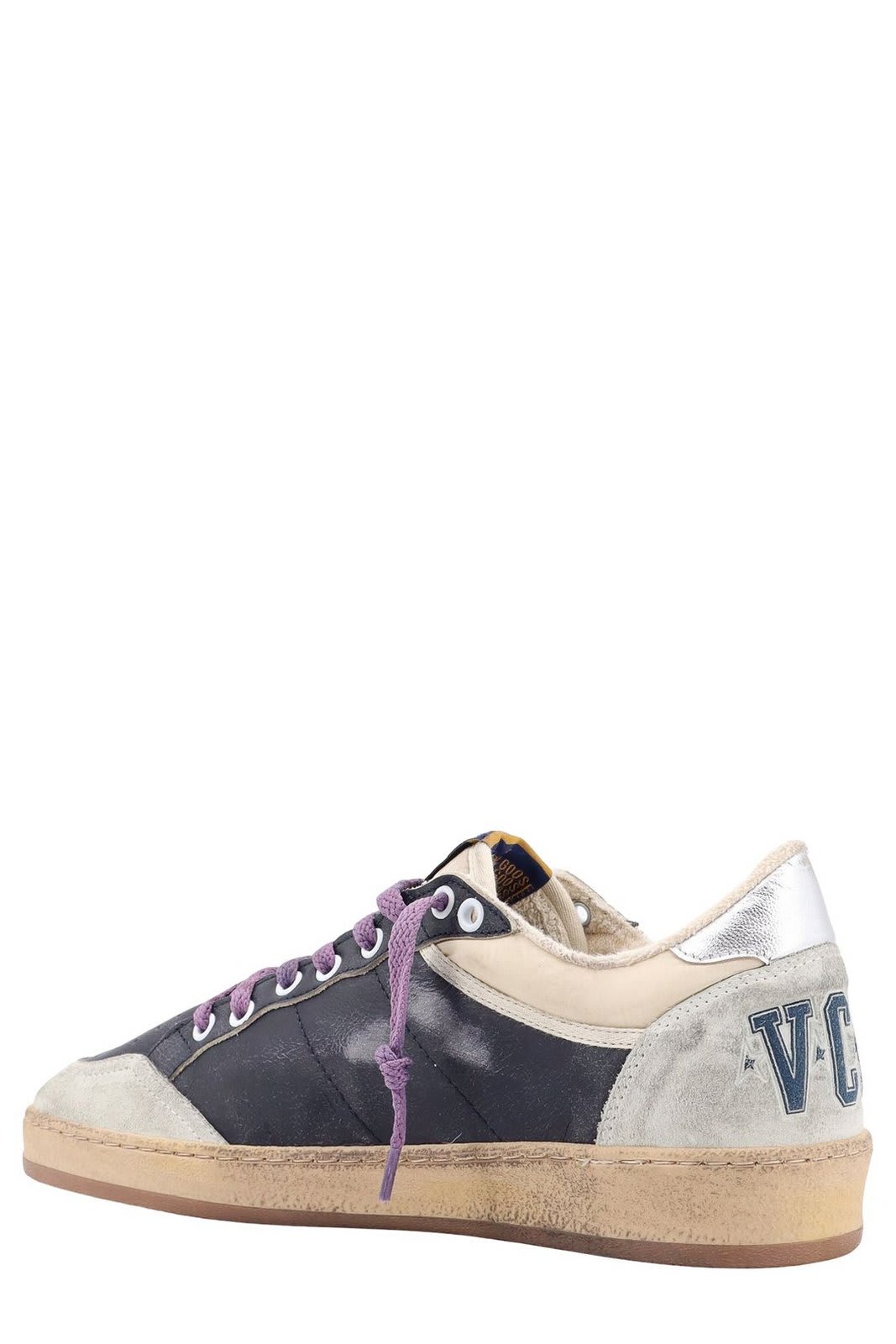 Shop Golden Goose Ball Star Low-top Sneakers In Eclipse Beige/white/ice/silver