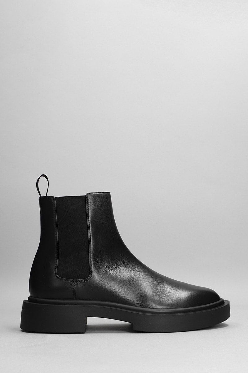 Giuseppe Zanotti Aston G Ankle Boots In Black Leather