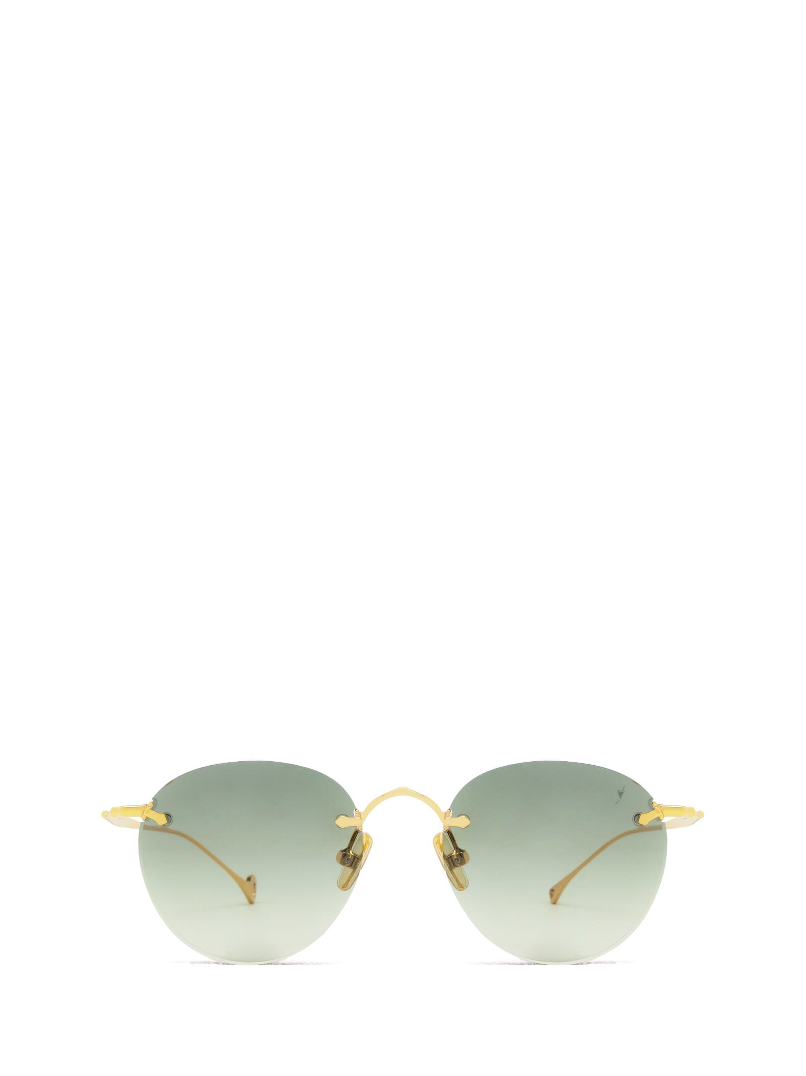 Eyepetizer Oxford Gold Sunglasses In Green