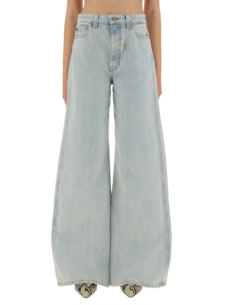 Khaite Light Blue Denim Dane Jeans<br/> In Blue