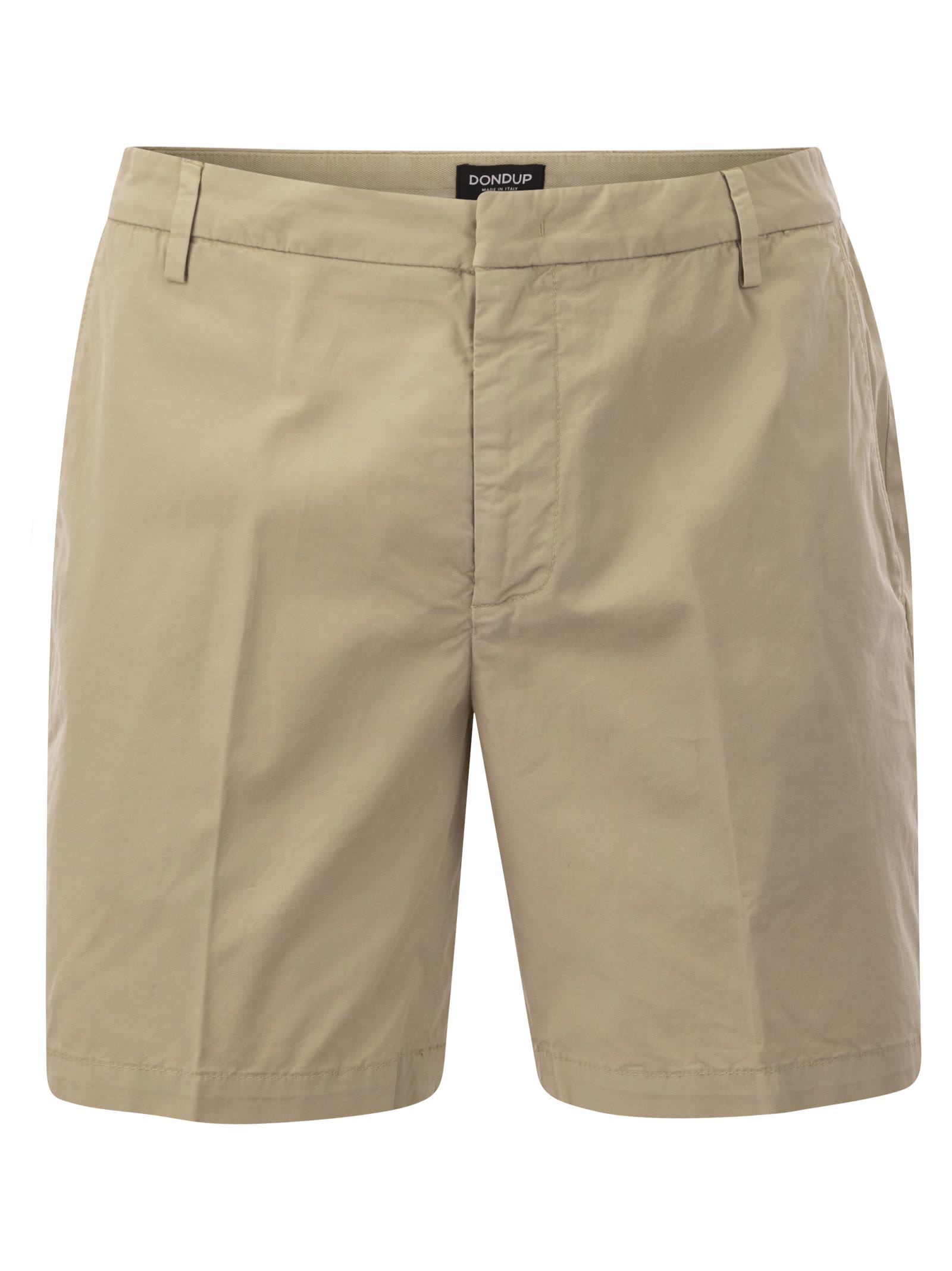 Shop Dondup Manheim - Cotton Shorts In Grey