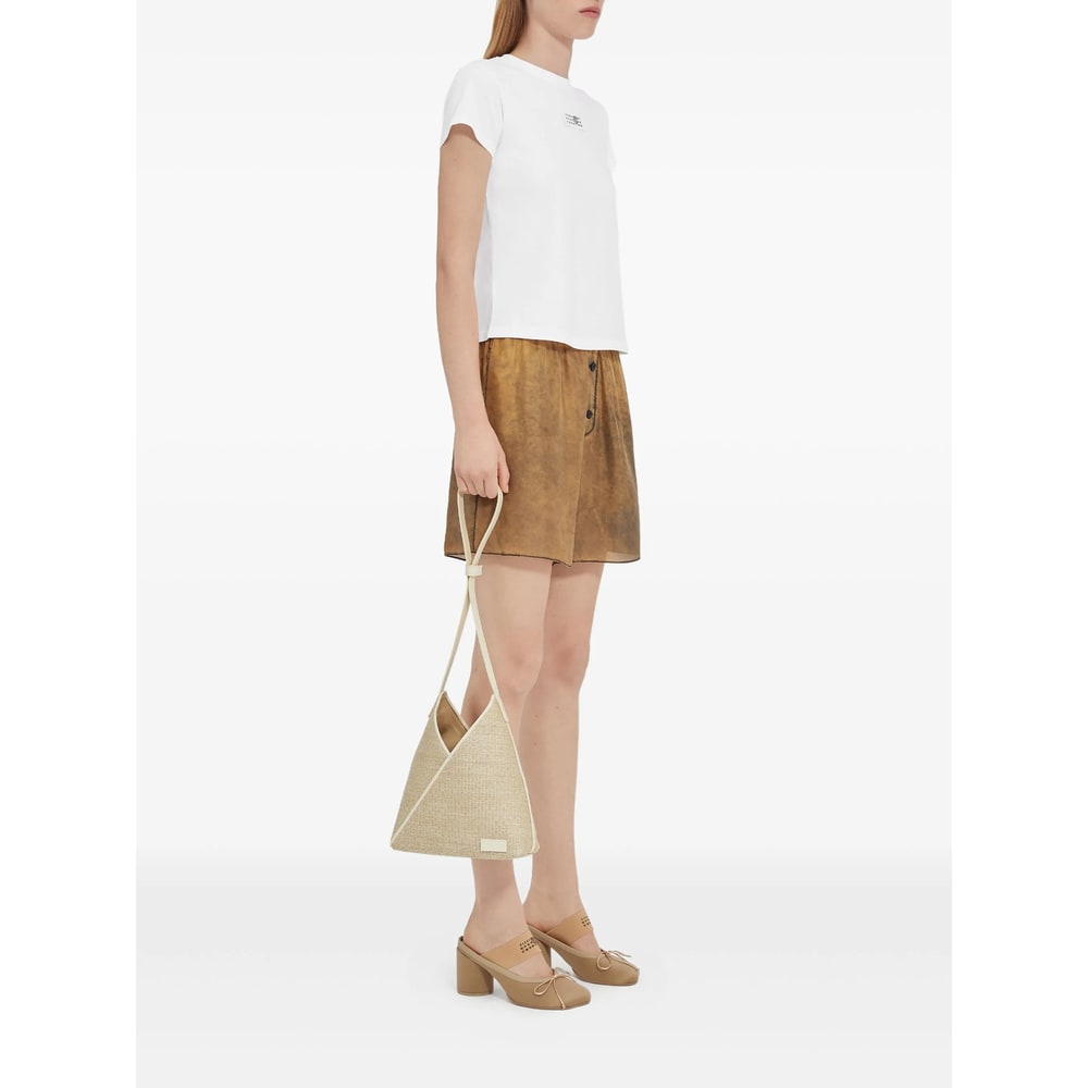 Mm6 Maison Margiela Numeric Cotton T-shirt In White