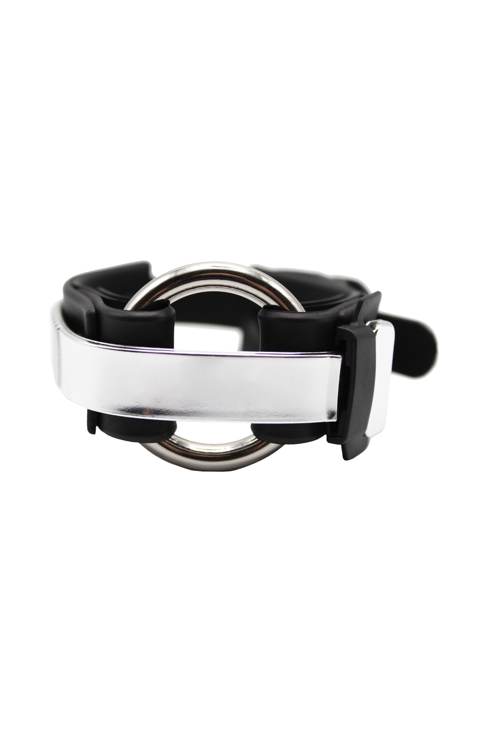 Shop Innerraum B01 1ring Bracelet In Silver Black
