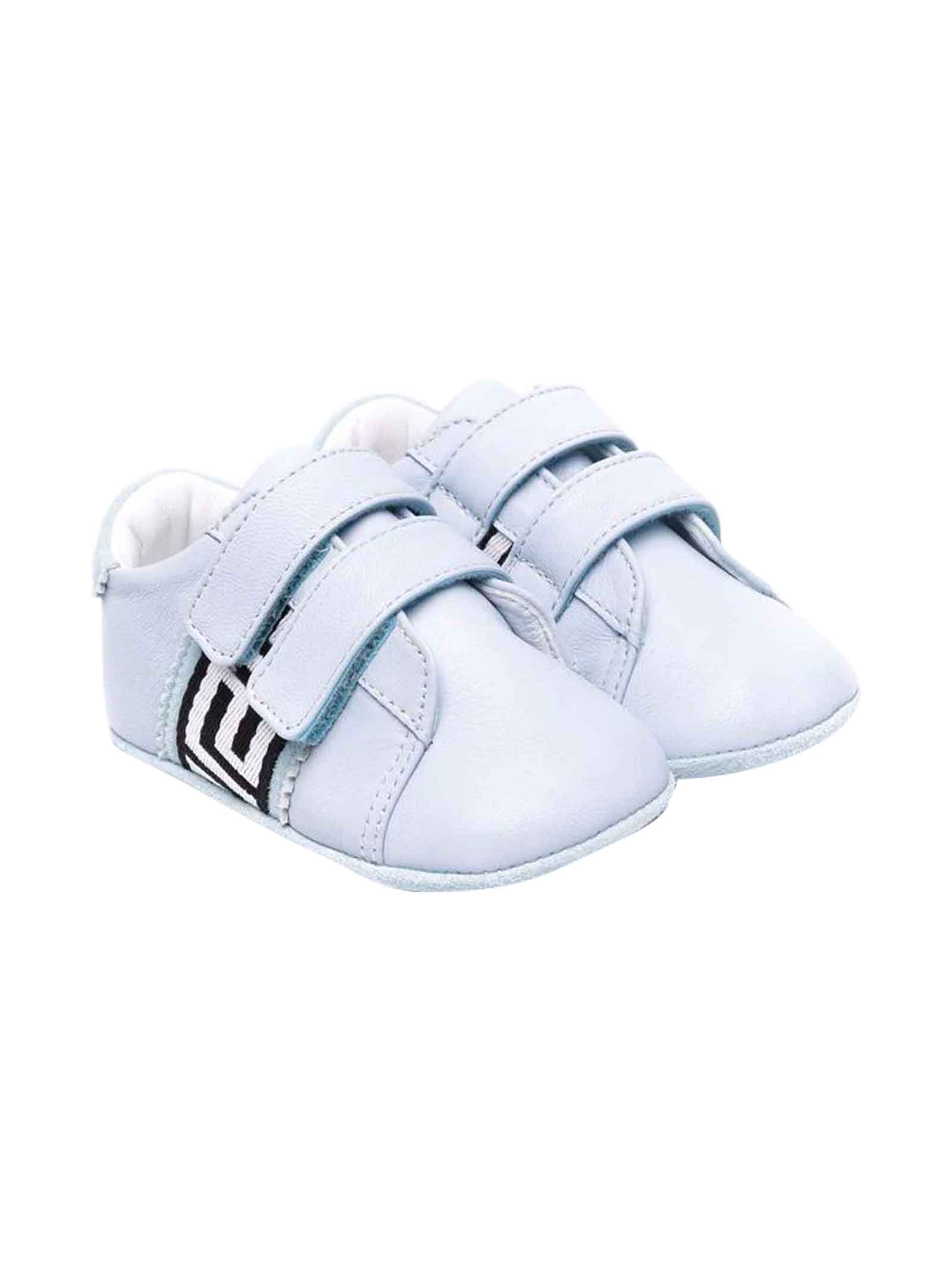 Versace Young Baby Girl Blue Shoes