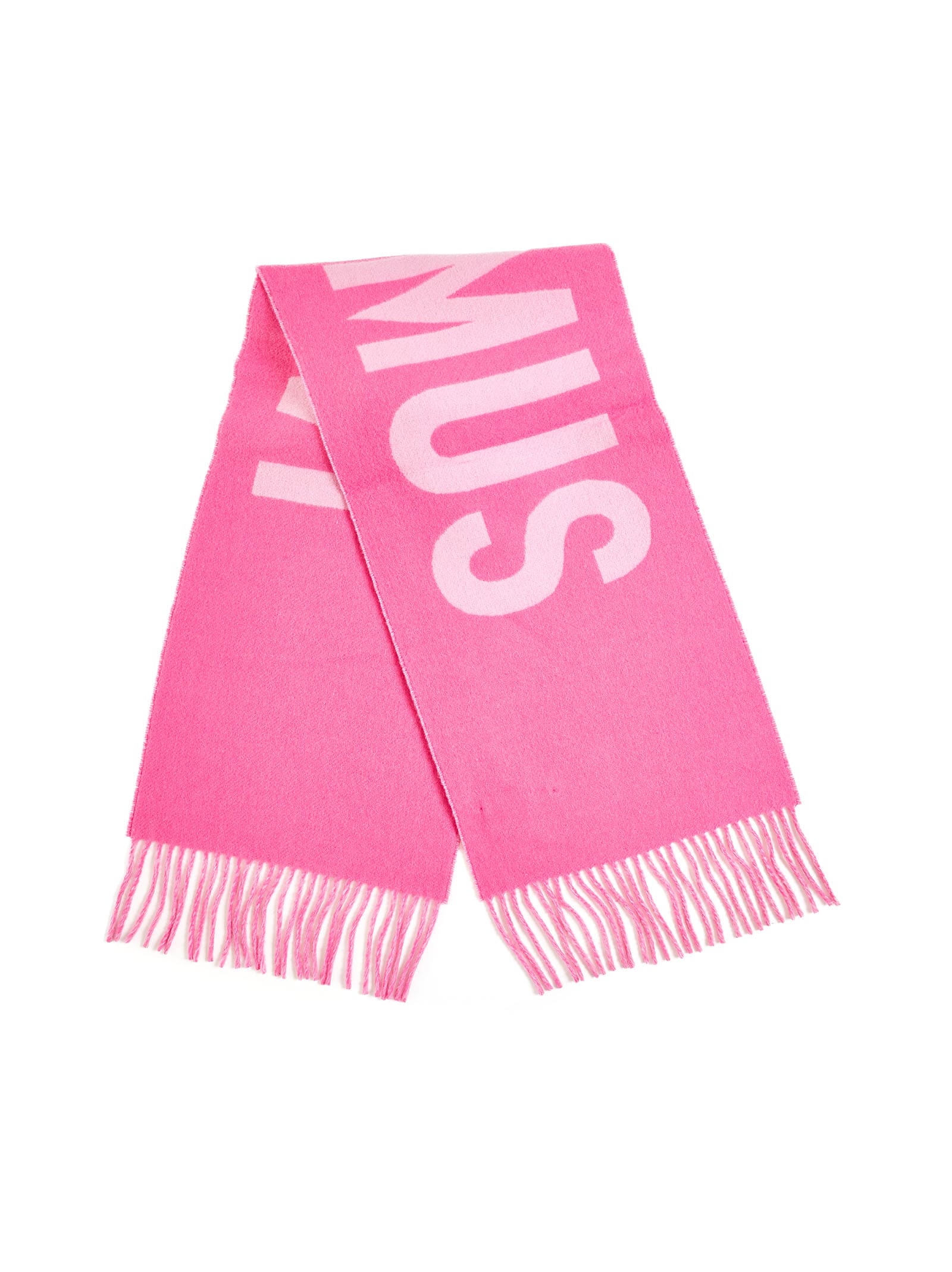 Shop Jacquemus Scarf In Multi Pink