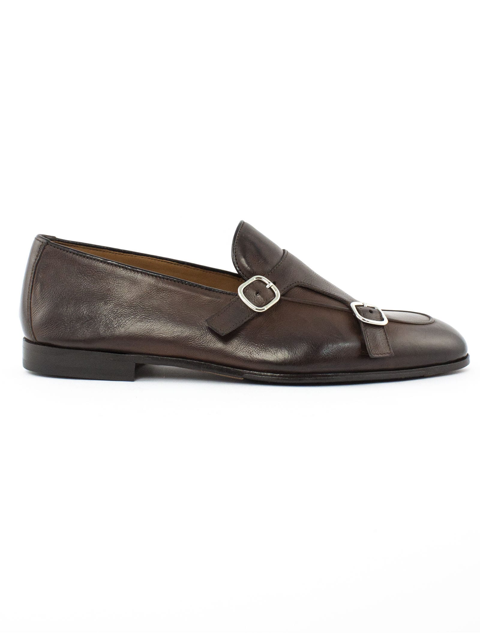 Doucals Brown Leather Loafers