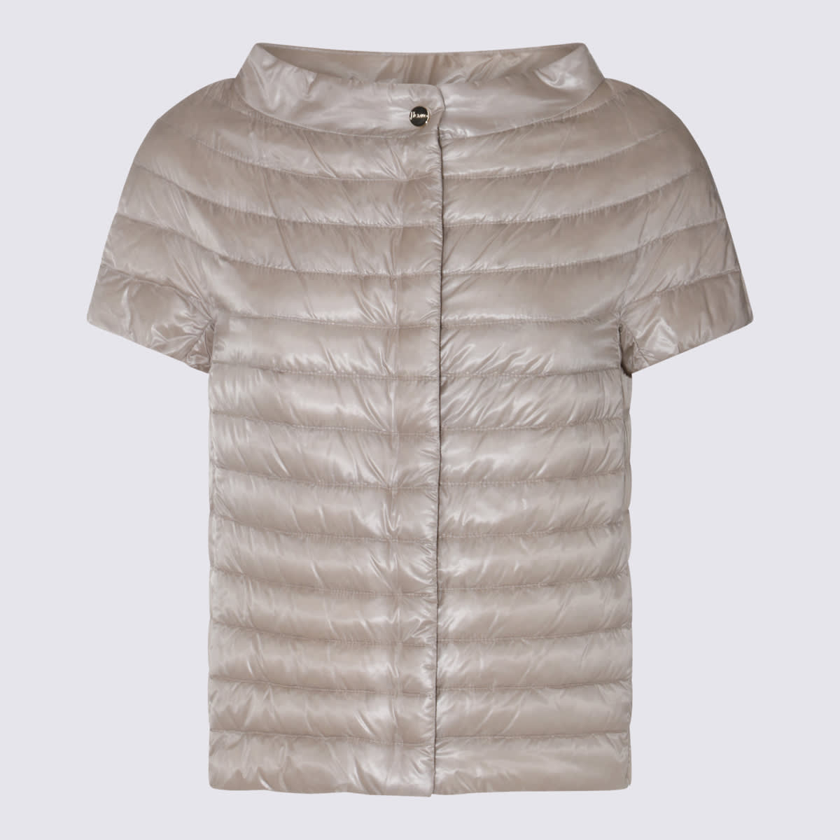 Shop Herno Grey Down Jacket In Chantilly