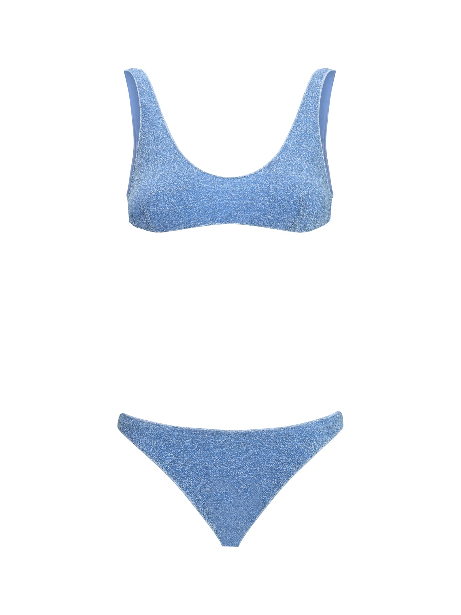Oseree Lumiere Sporty Swimsuit In Blue