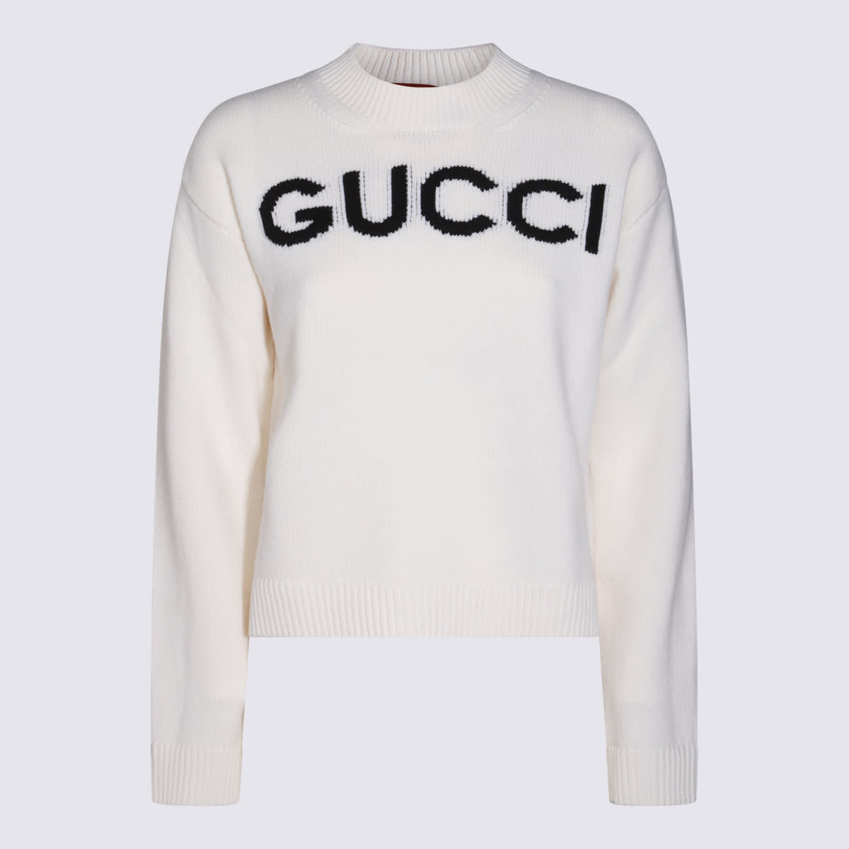 Gucci Ivory Wool Knitwear In White