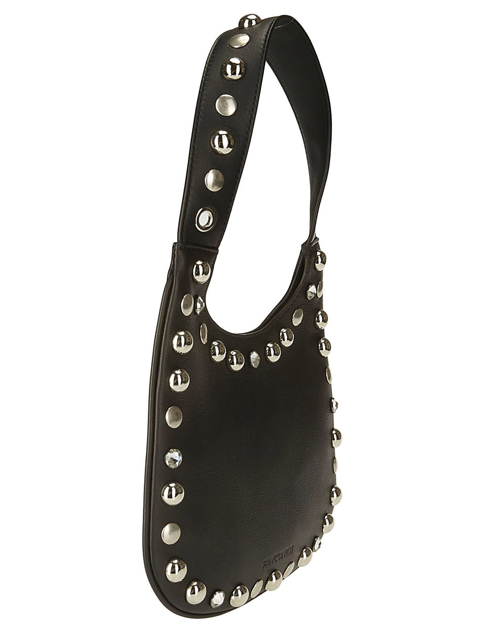 Shop Panconesi Diamanti Saddle Bag S In Onyx Black