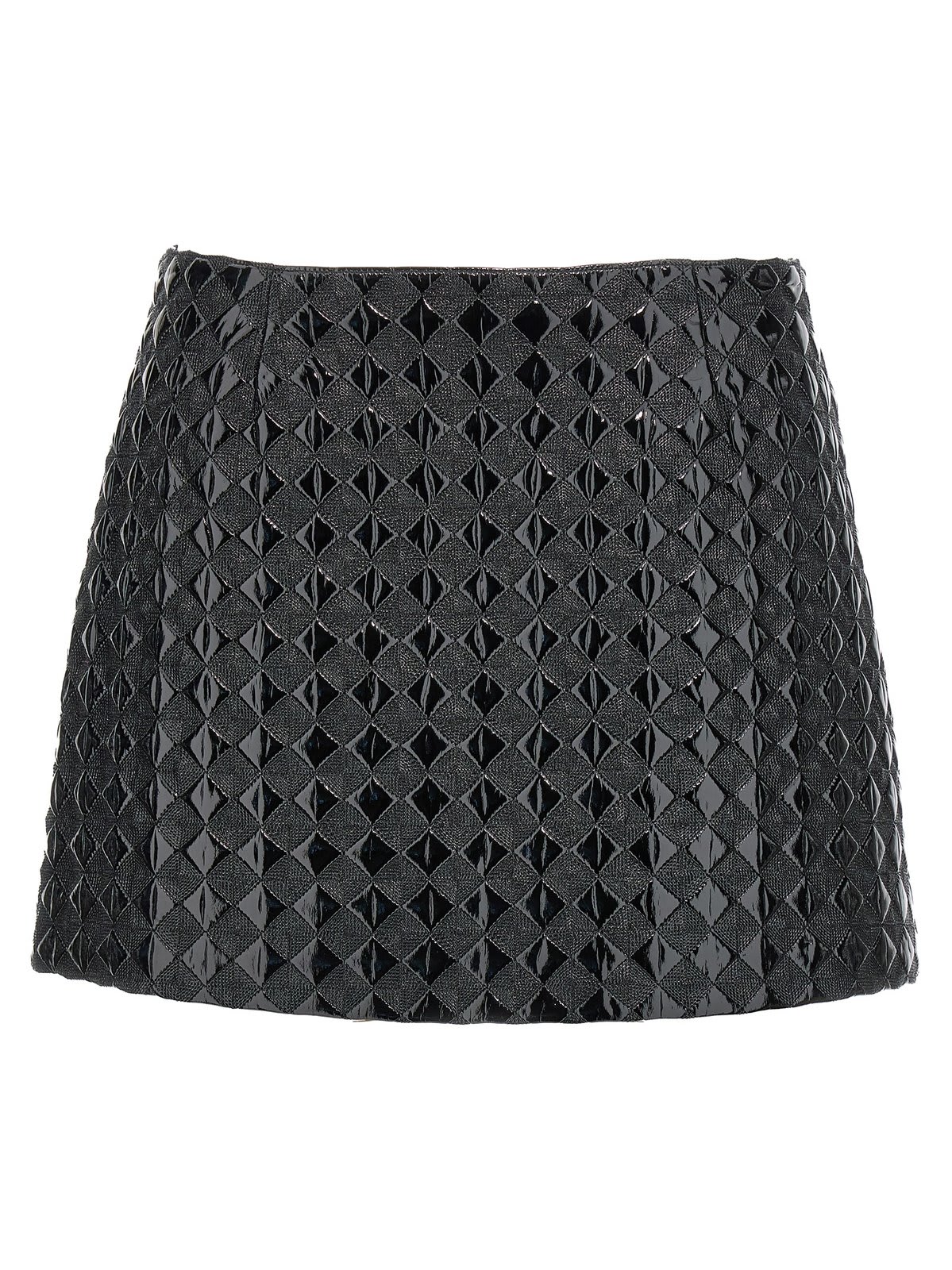 Shop Pinko Embellished Mini Skirt In Black