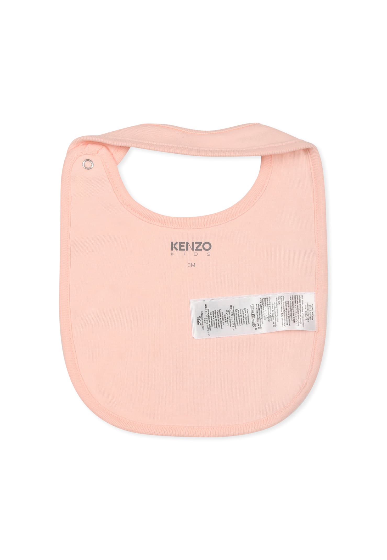Kenzo Pink Babygrow Set For Baby Girl With Elephant In Pink