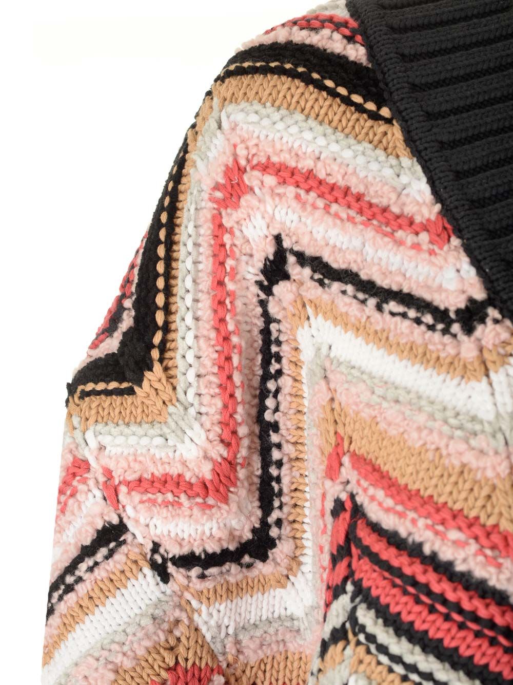 Shop Missoni Macro-zigzag Cardigan In Multicolor