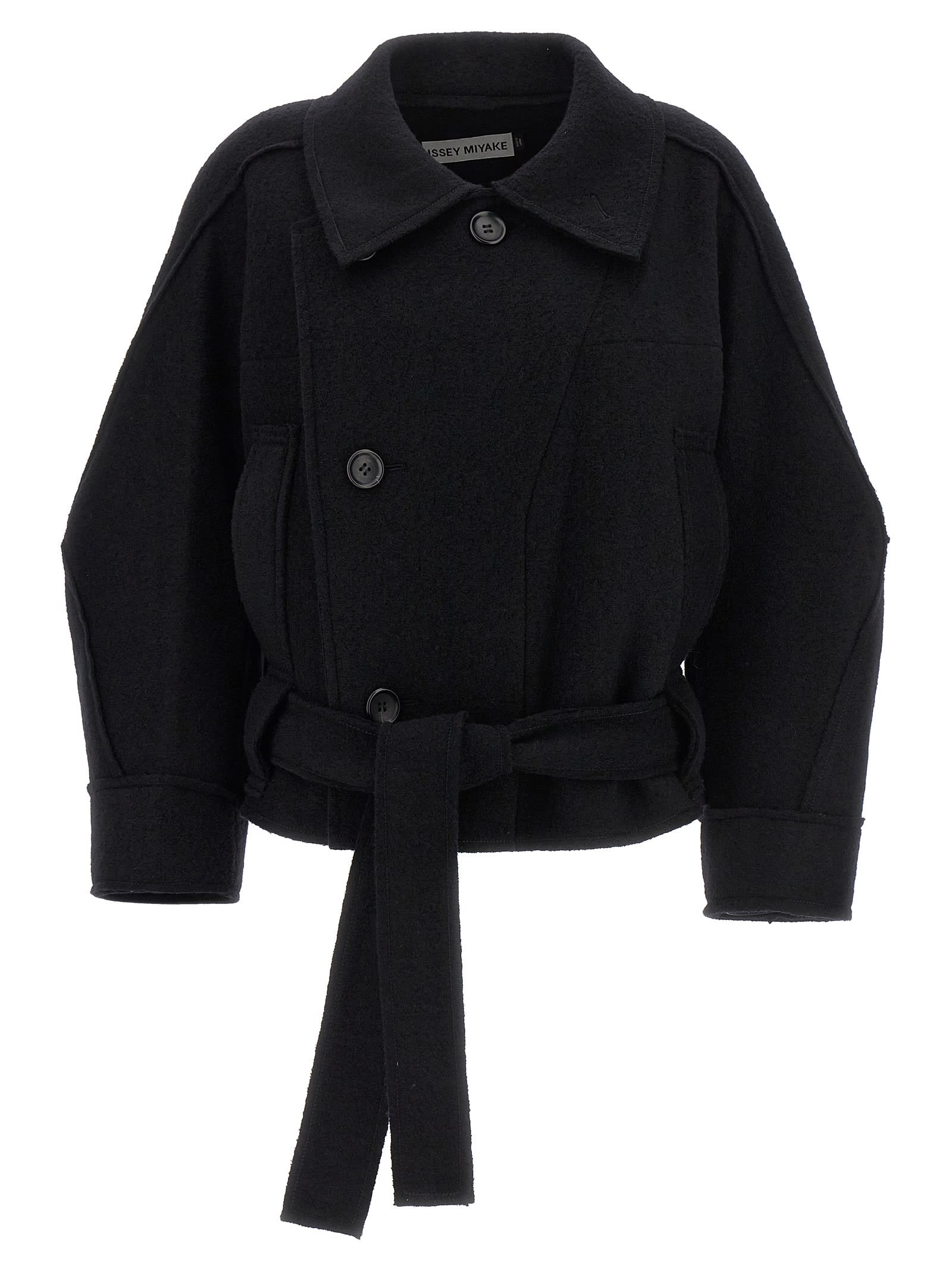 Shop Issey Miyake Out Of A Cube Short Coat