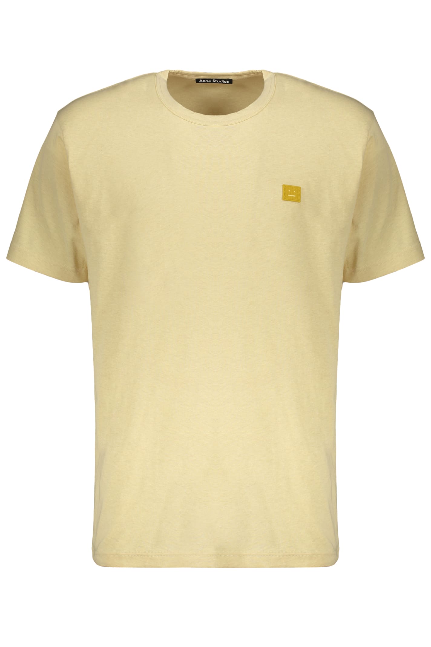 Shop Acne Studios Cotton T-shirt In Mustard
