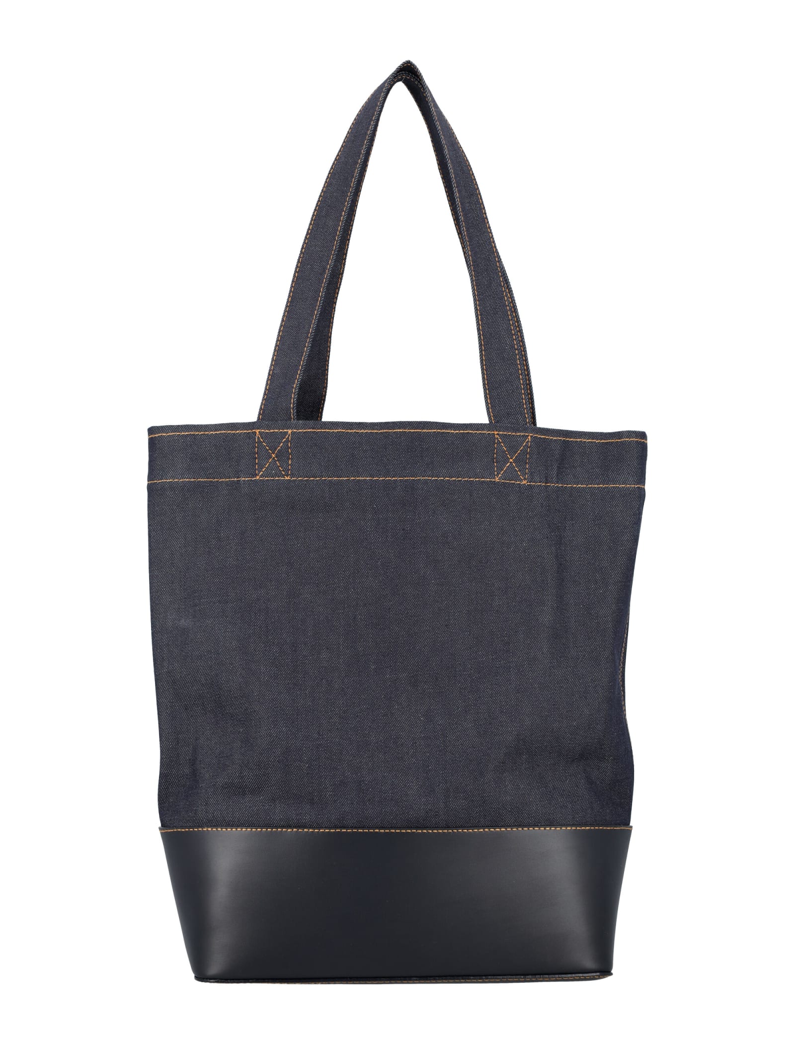 Shop Apc Axel Denim Tote In Navy