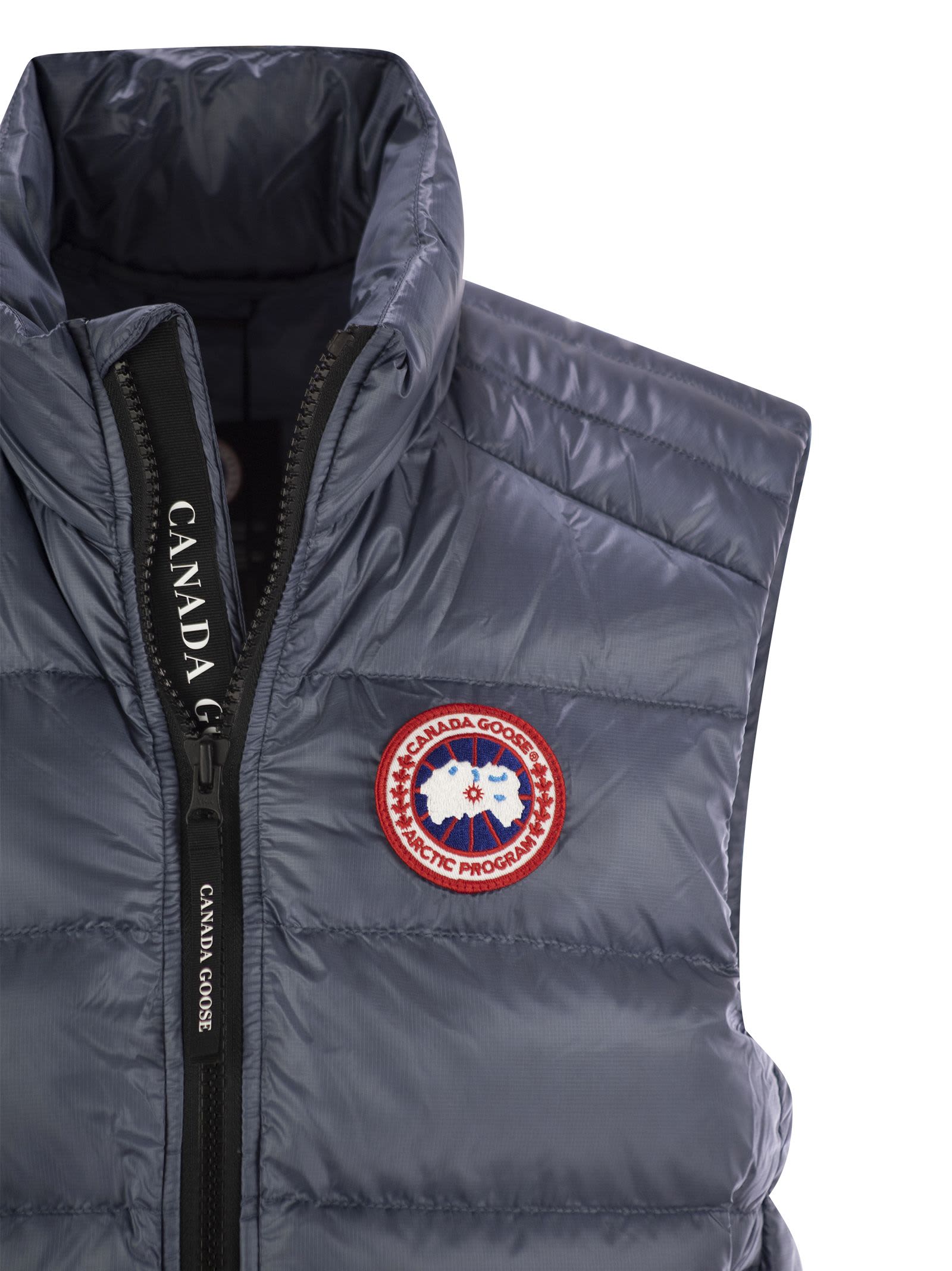 Shop Canada Goose Crofton - Sleeveless Down Jacket In Avio