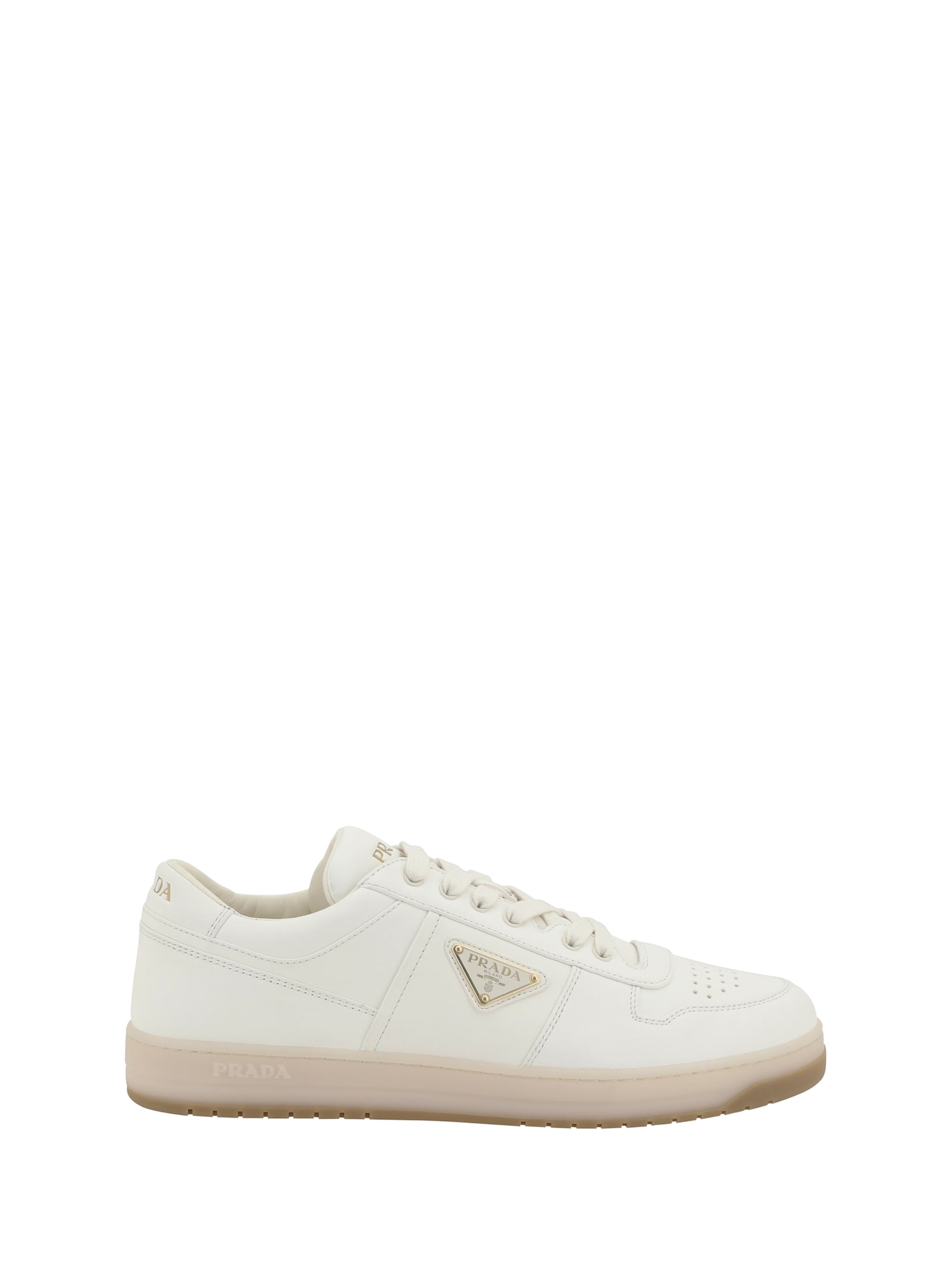 Prada Leather Sneakers In White