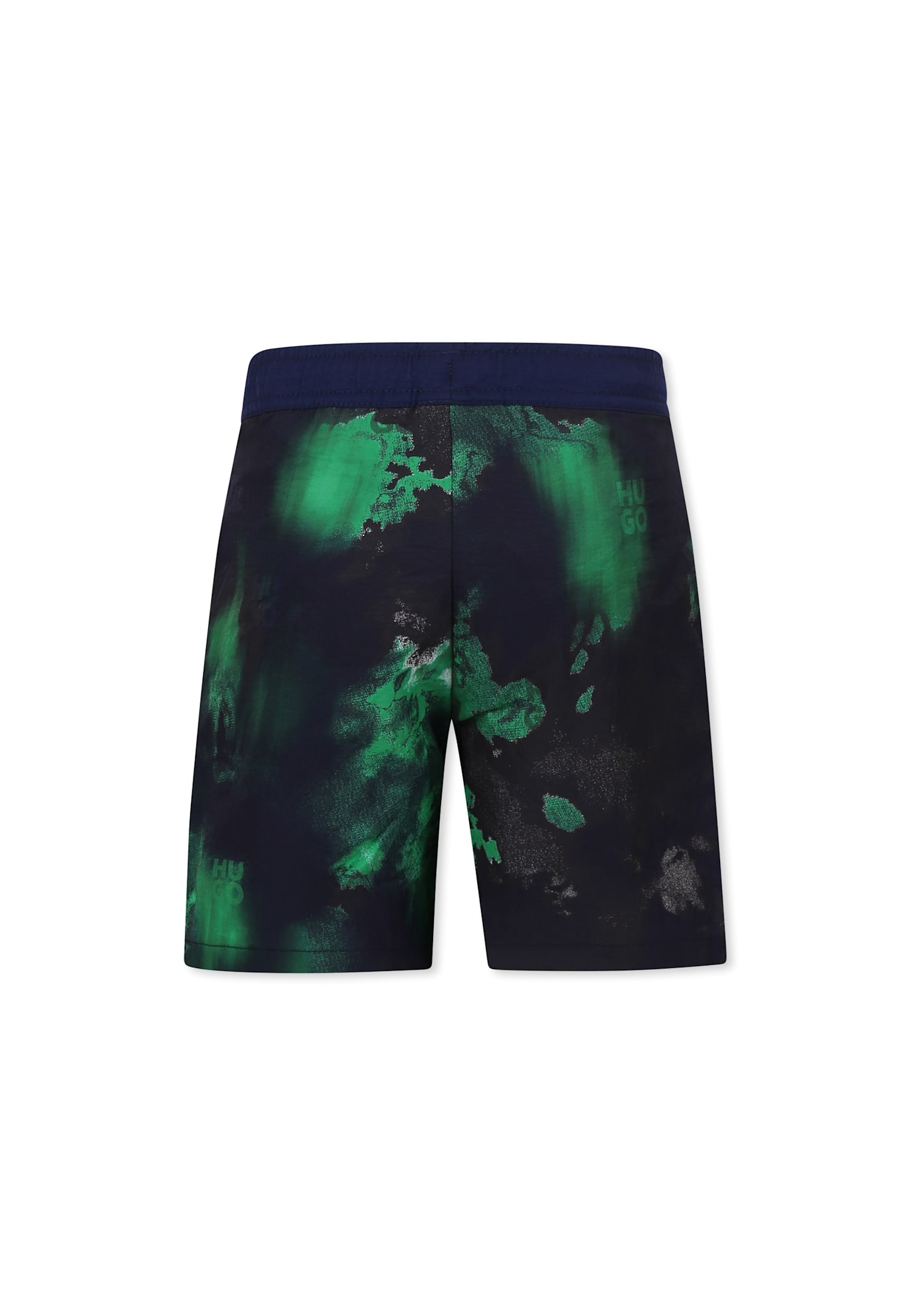 Hugo Boss Tie-dye Swim Shorts In Blue