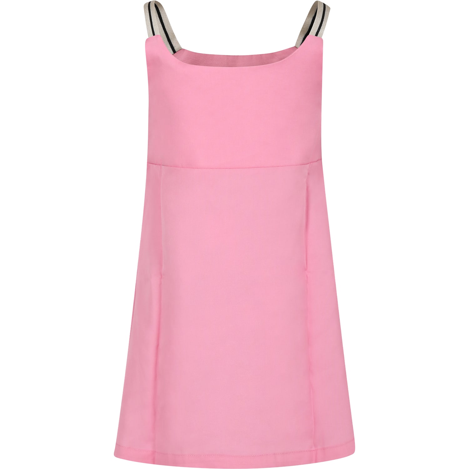 Shop Palm Angels Pink Dress For Girl With Logo