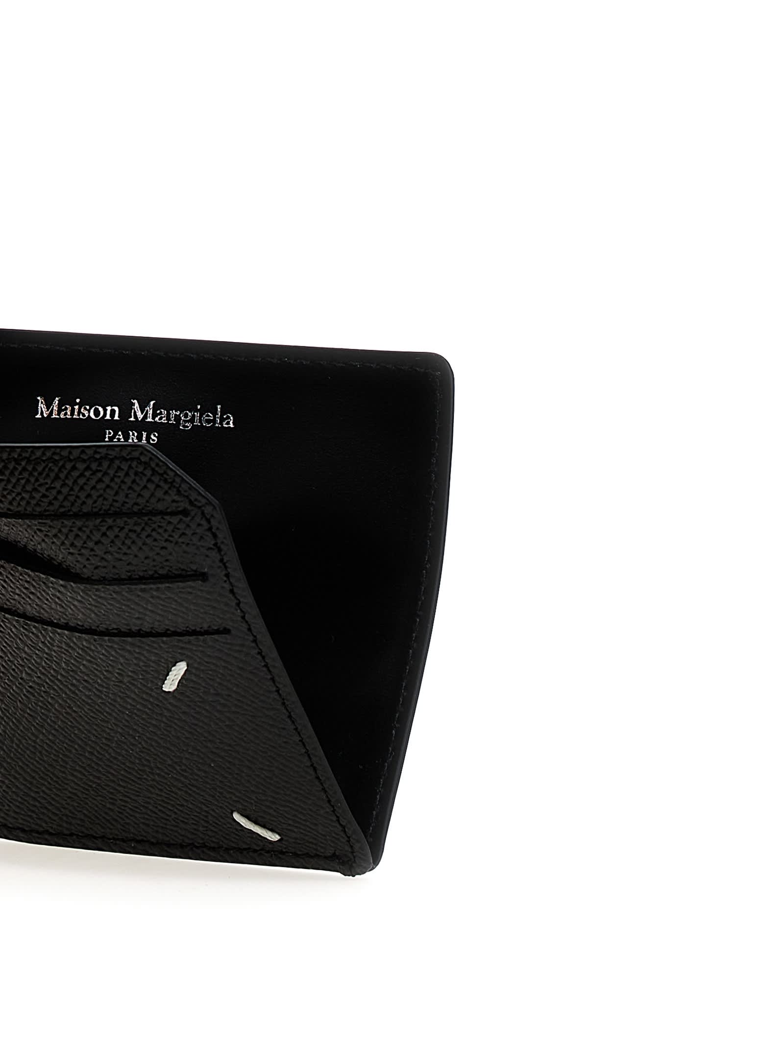 Shop Maison Margiela Slip Gap Card Holder In Black