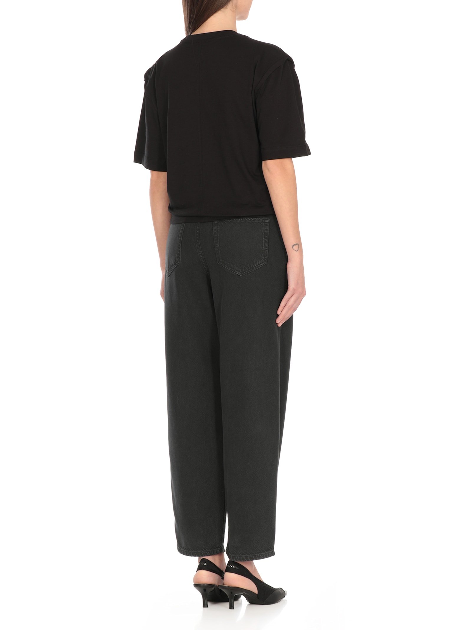 Shop Pinko Tuca Tuca T-shirt In Black