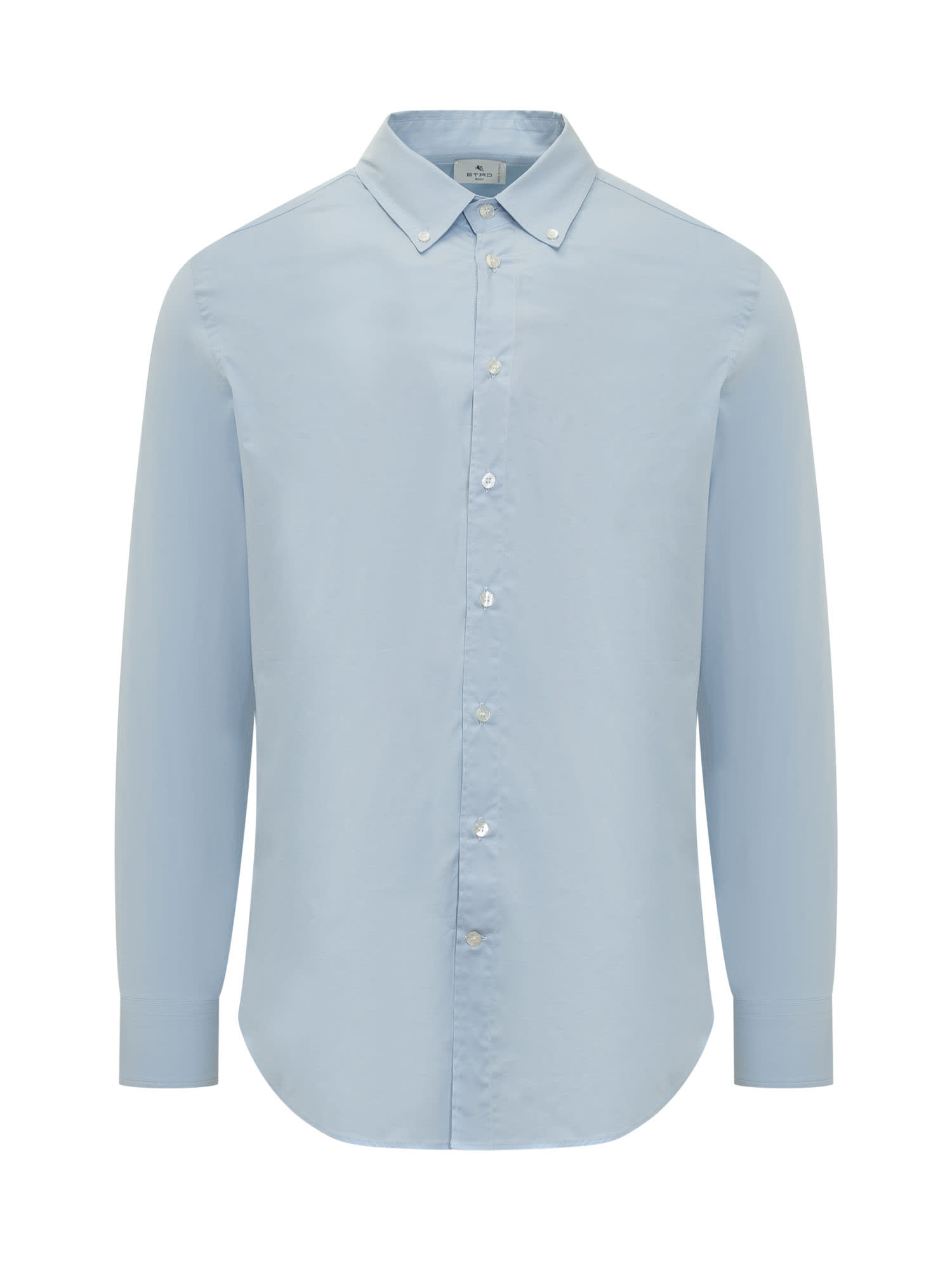 Shop Etro Fuji Shirt In Azzurro