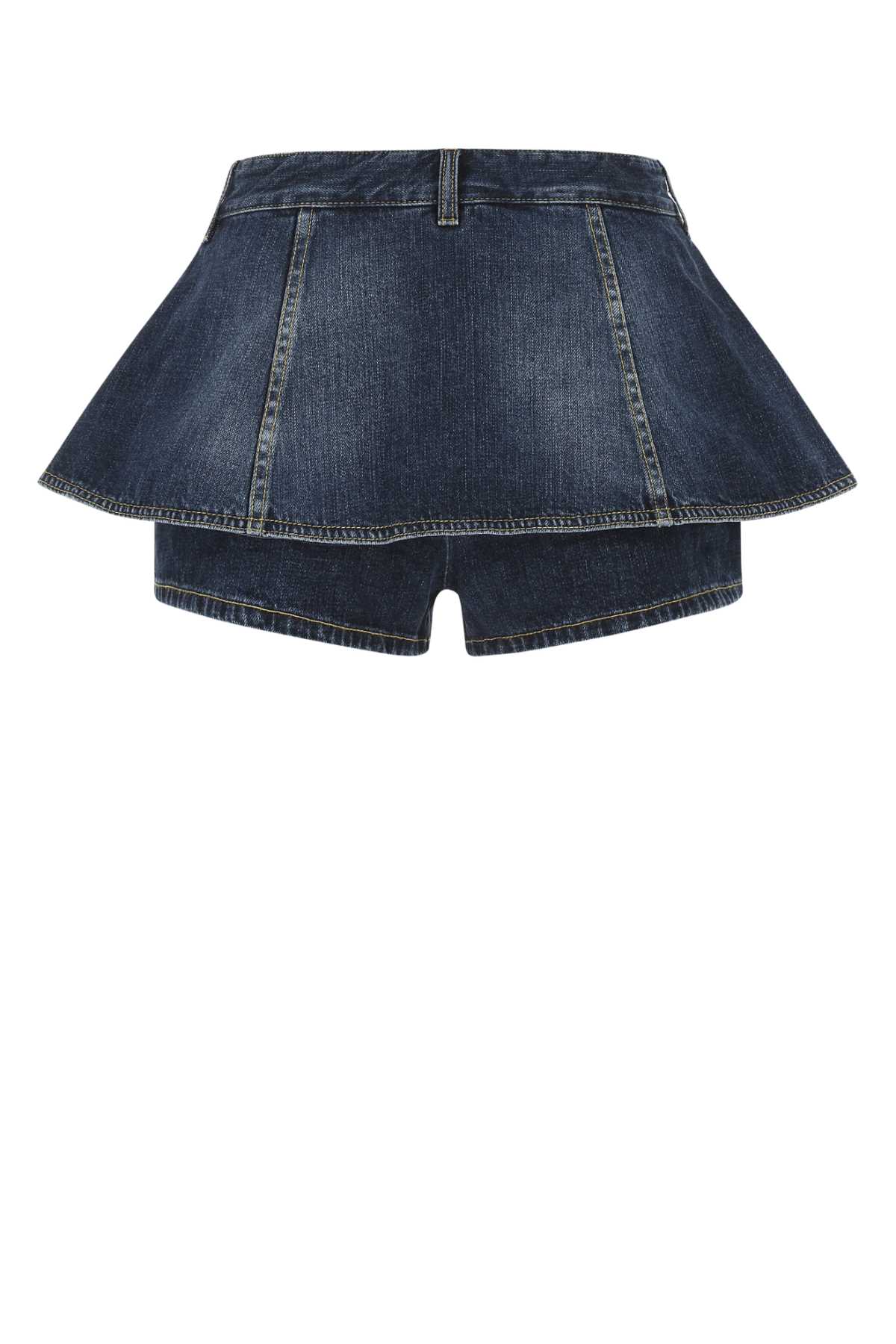 Shop Givenchy Denim Pant-skirt In 420