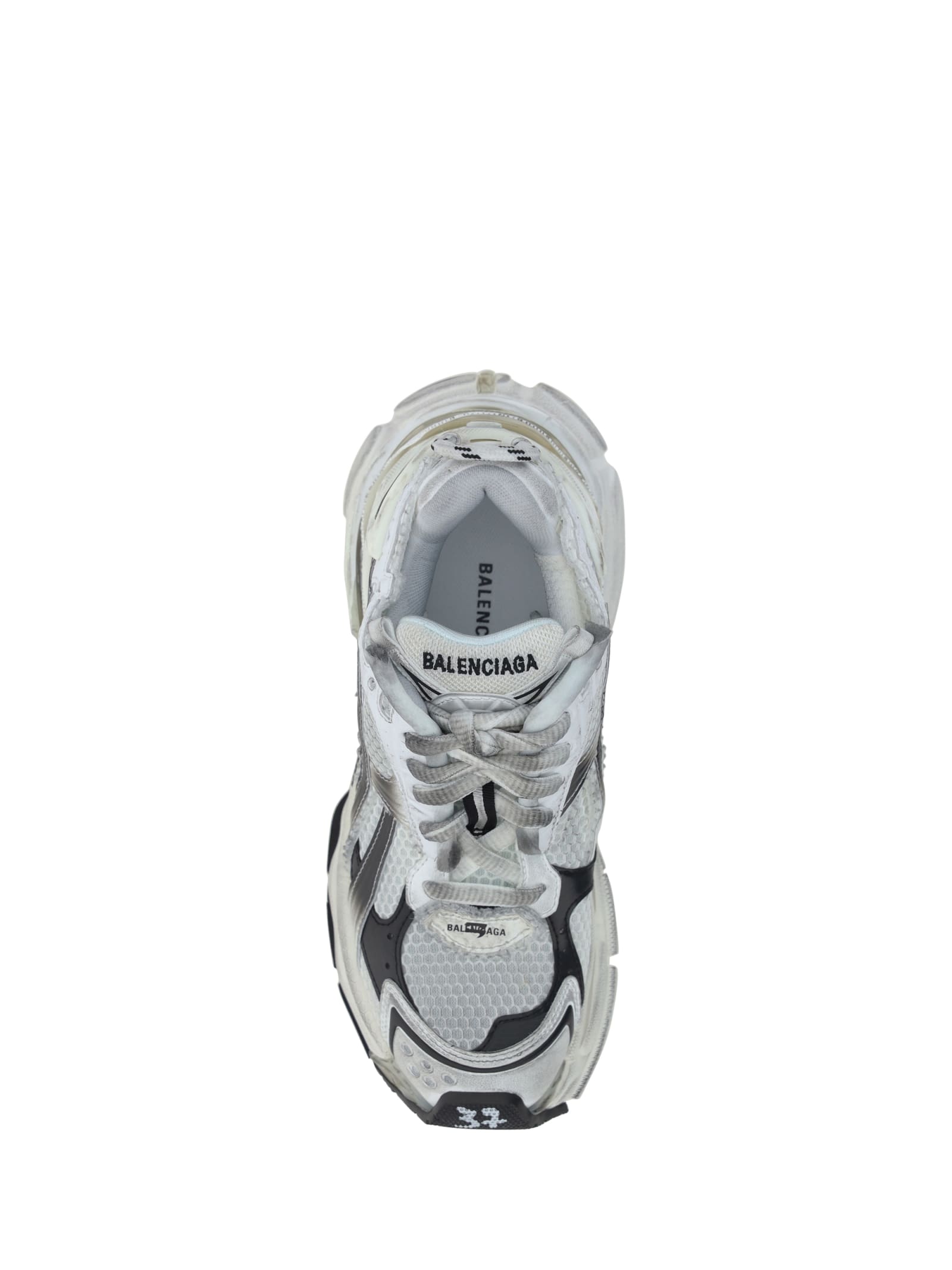Balenciaga Dynamic Multicolor Runner Sneakers With Chunky Silhouette In Multi