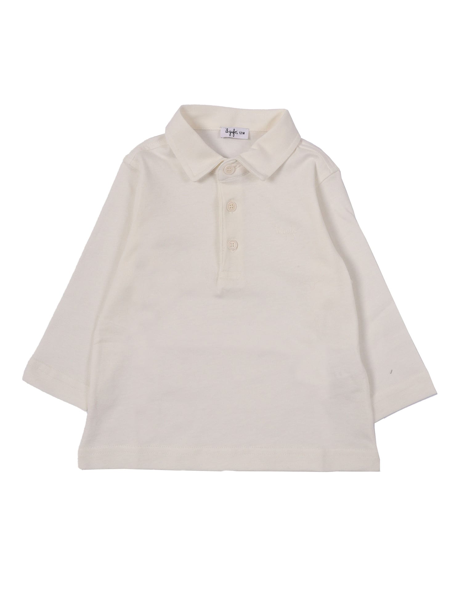 Il Gufo Long Sleeved Polo In White